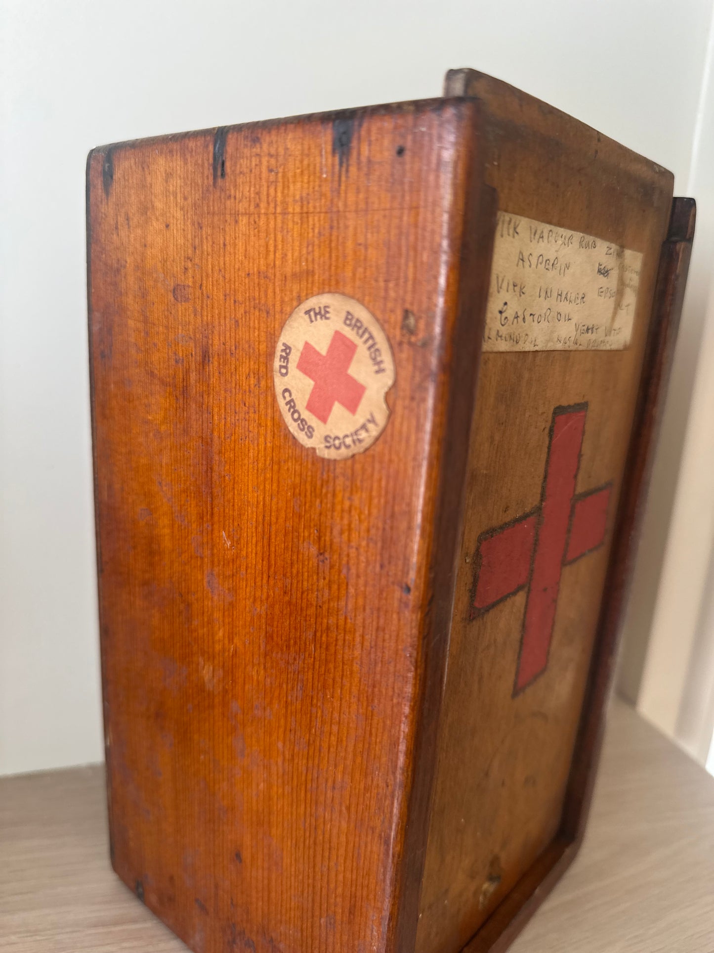 British Red Cross vintage medical box