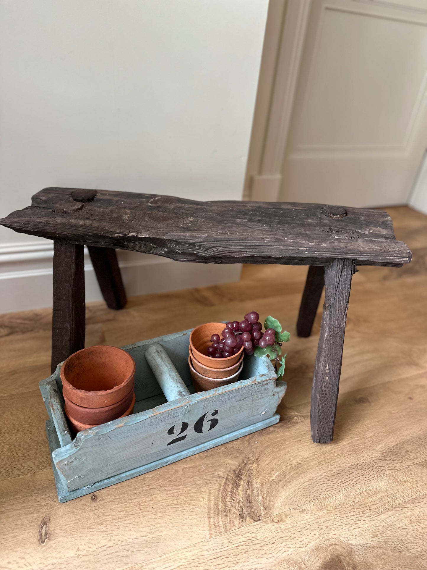 Vintage Irish wood bench