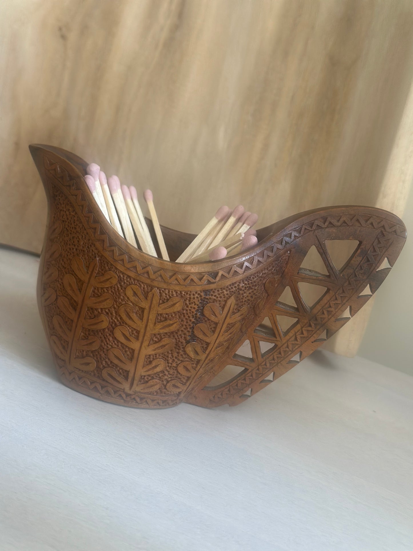 Vintage Swedish wedding/ shepards cup - match holder