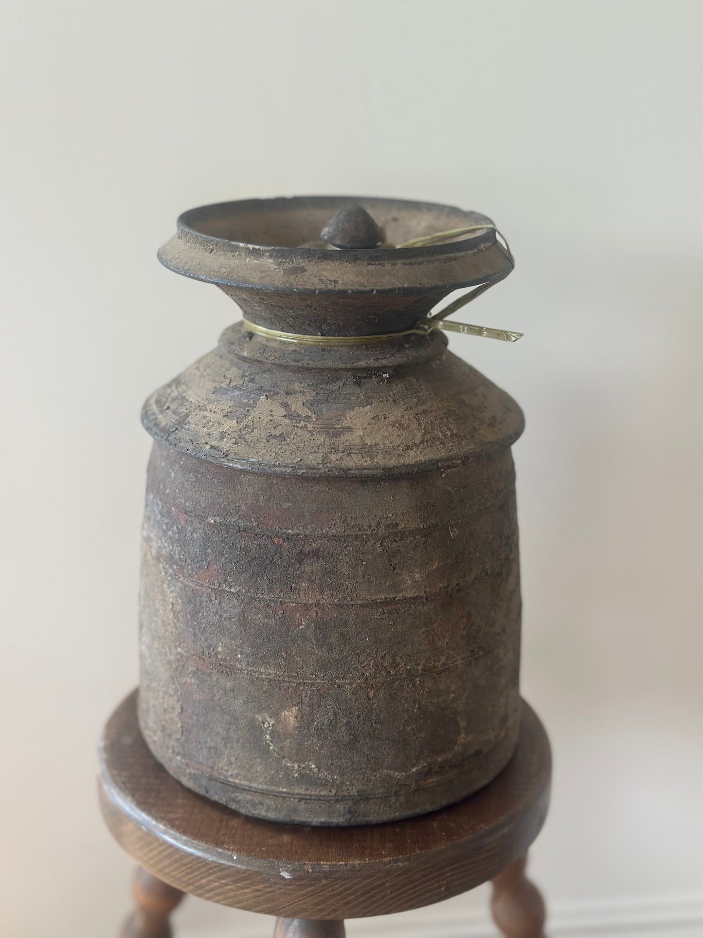 Rare Indian water carrier wabi sabi with lid