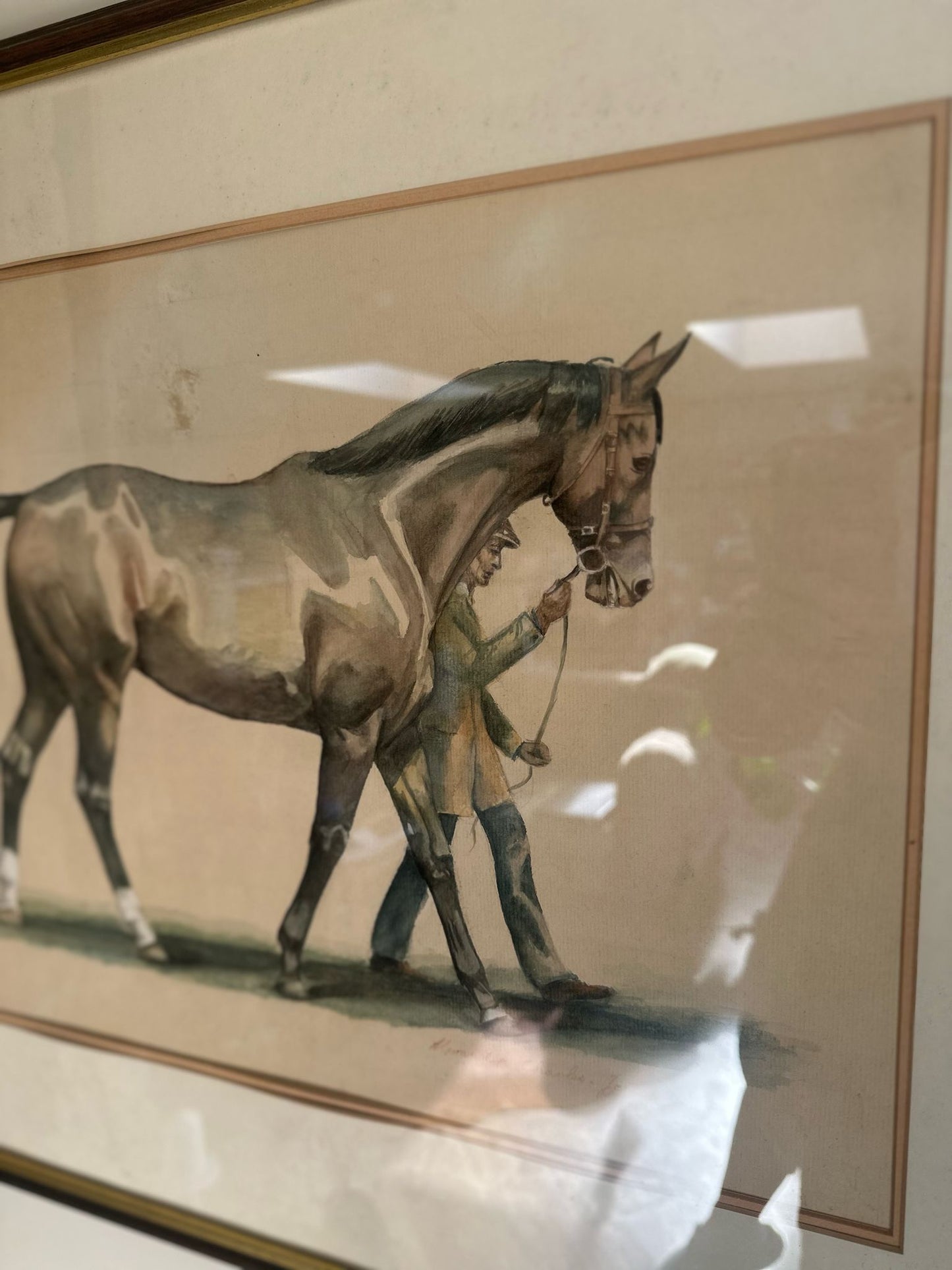 genuine water colour signed / dated / framed