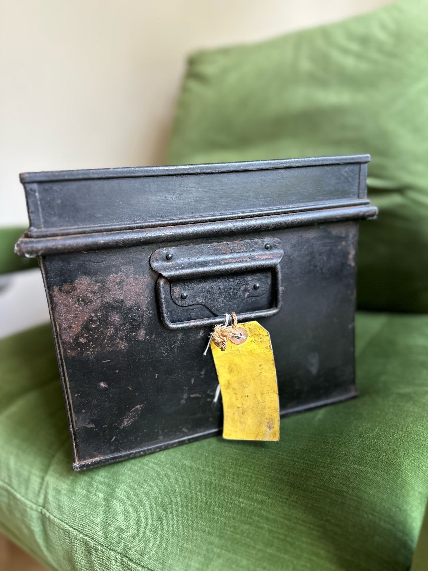 1930’s Barclays Bank safety deposit / document box