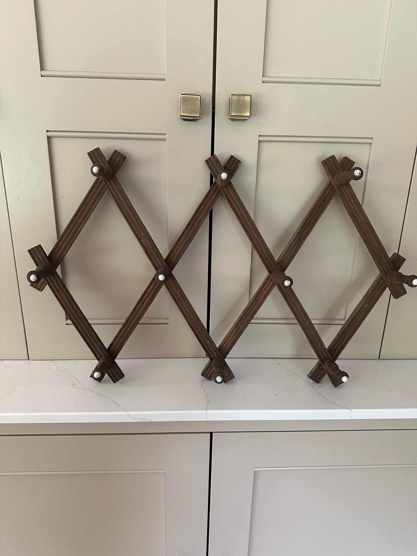 French vintage Extendable coat hook