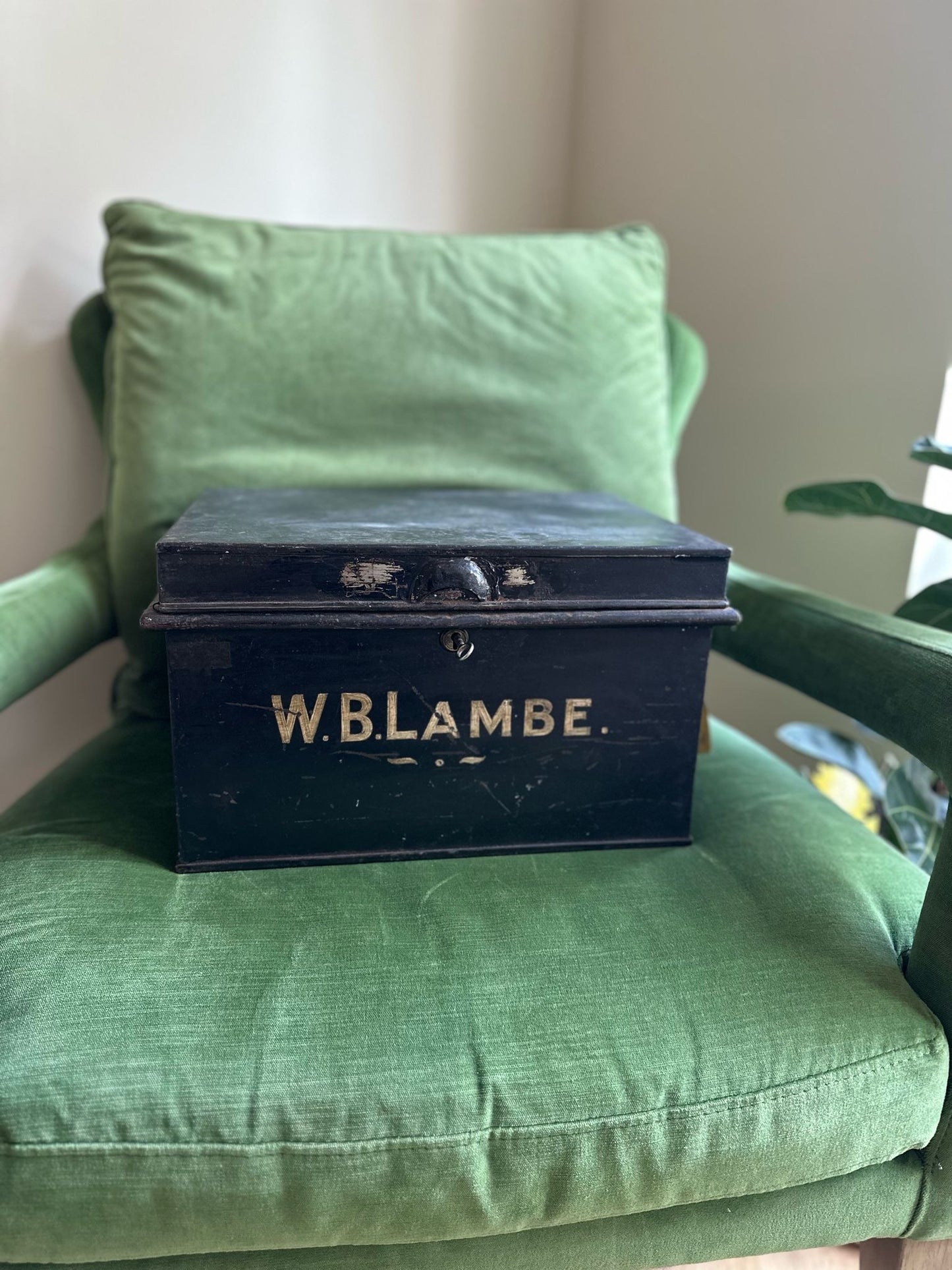 1930’s Barclays Bank safety deposit / document box