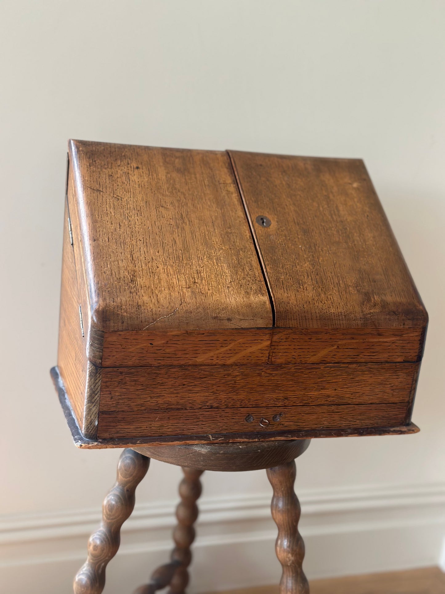 Antique stationary cabinet desk tidy