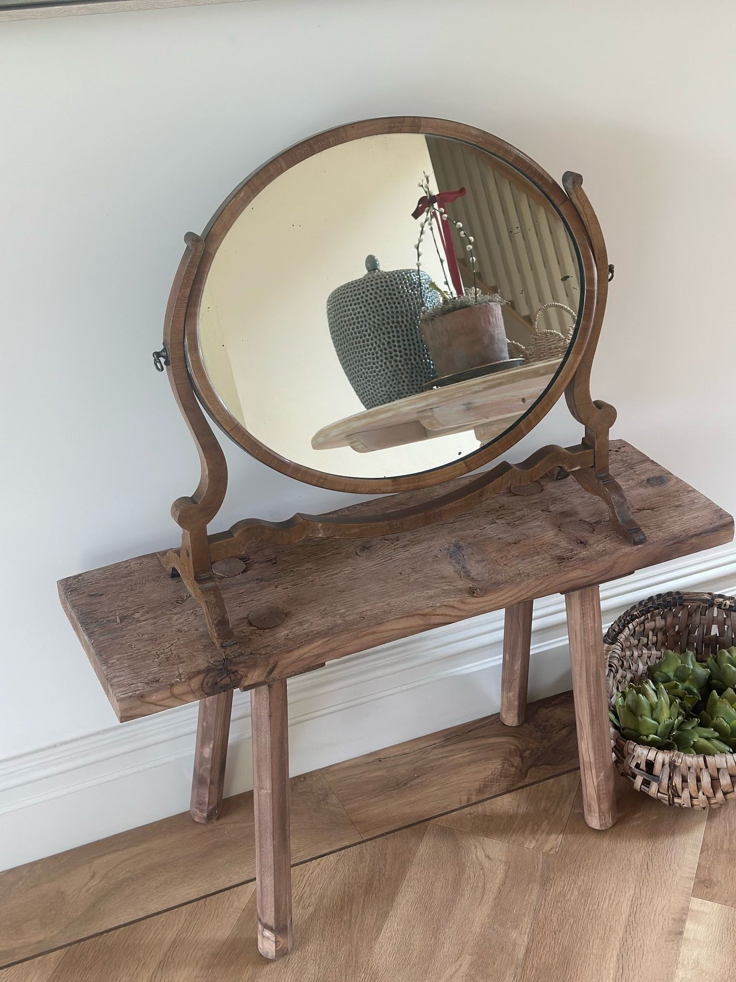 Victorian skeleton dressing table mirror πͺ