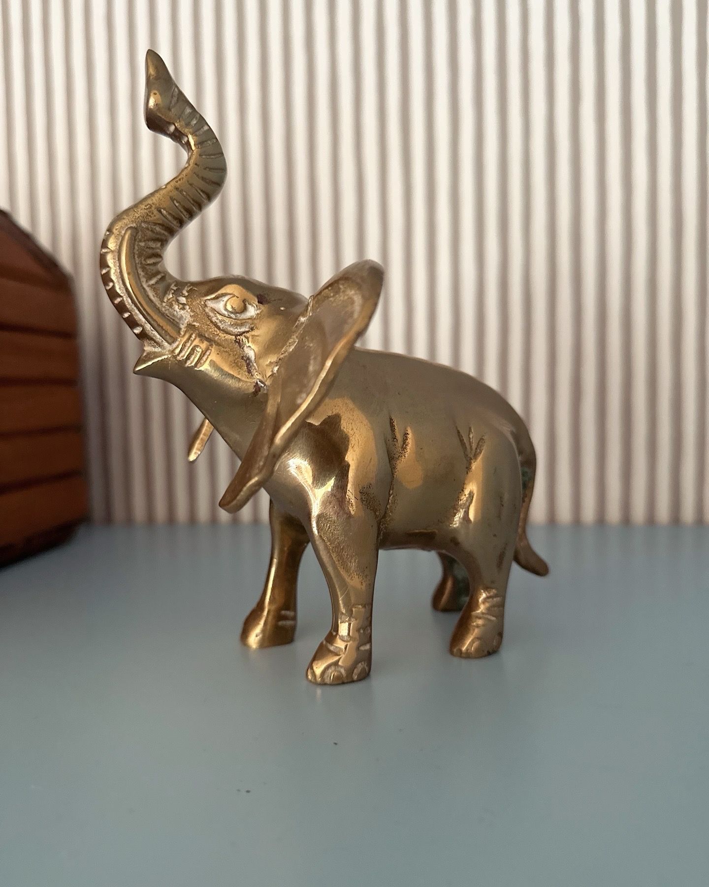 brass elephant vintage ornament vintage