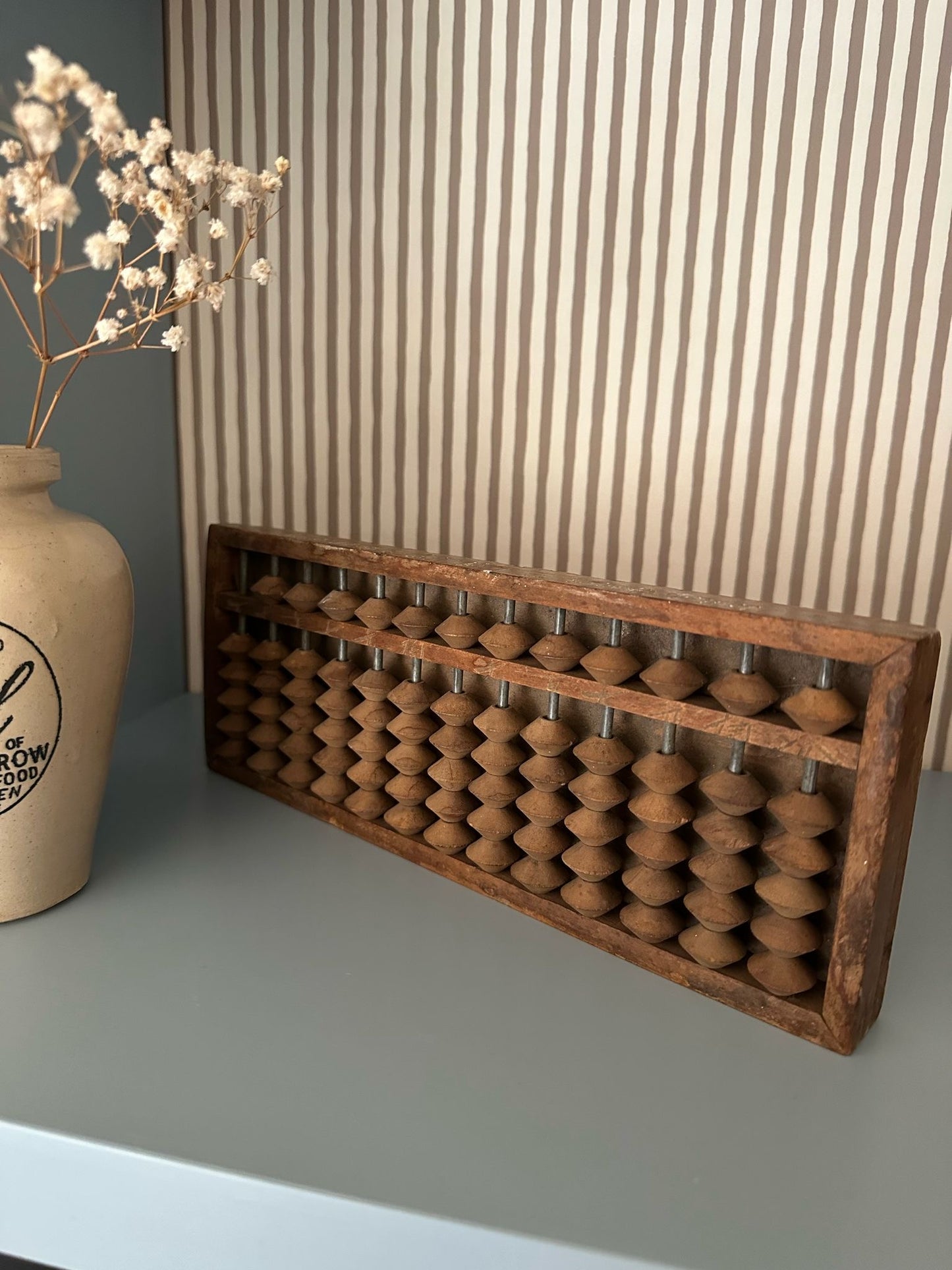 vintage Japanese school abacus wooden
