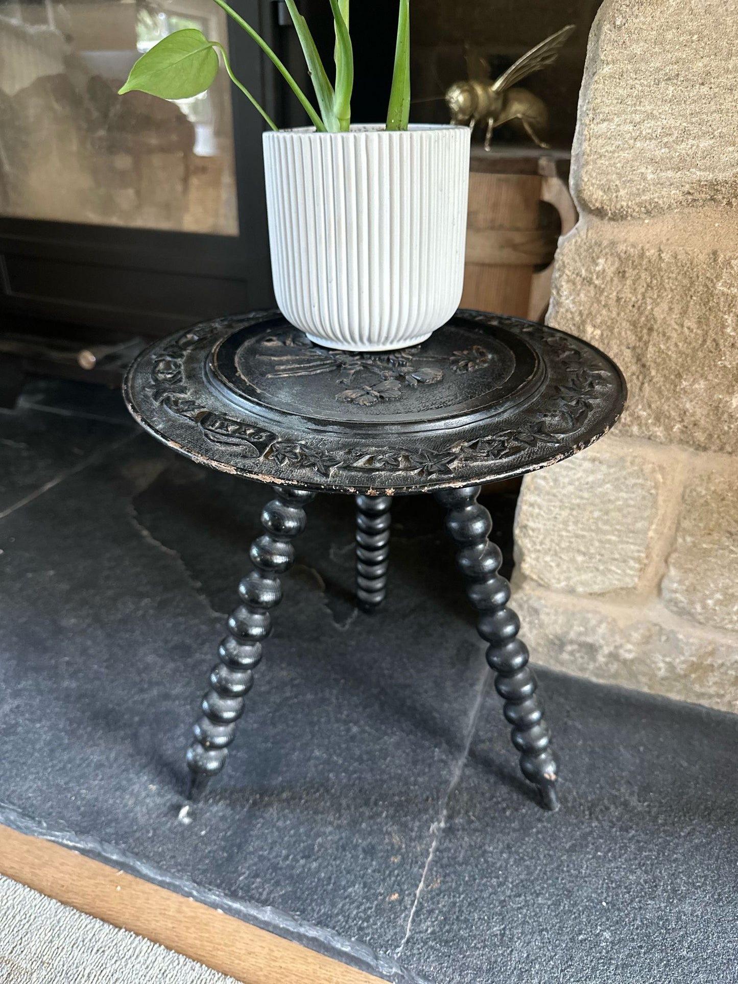 arts & craft bobbin table stool black