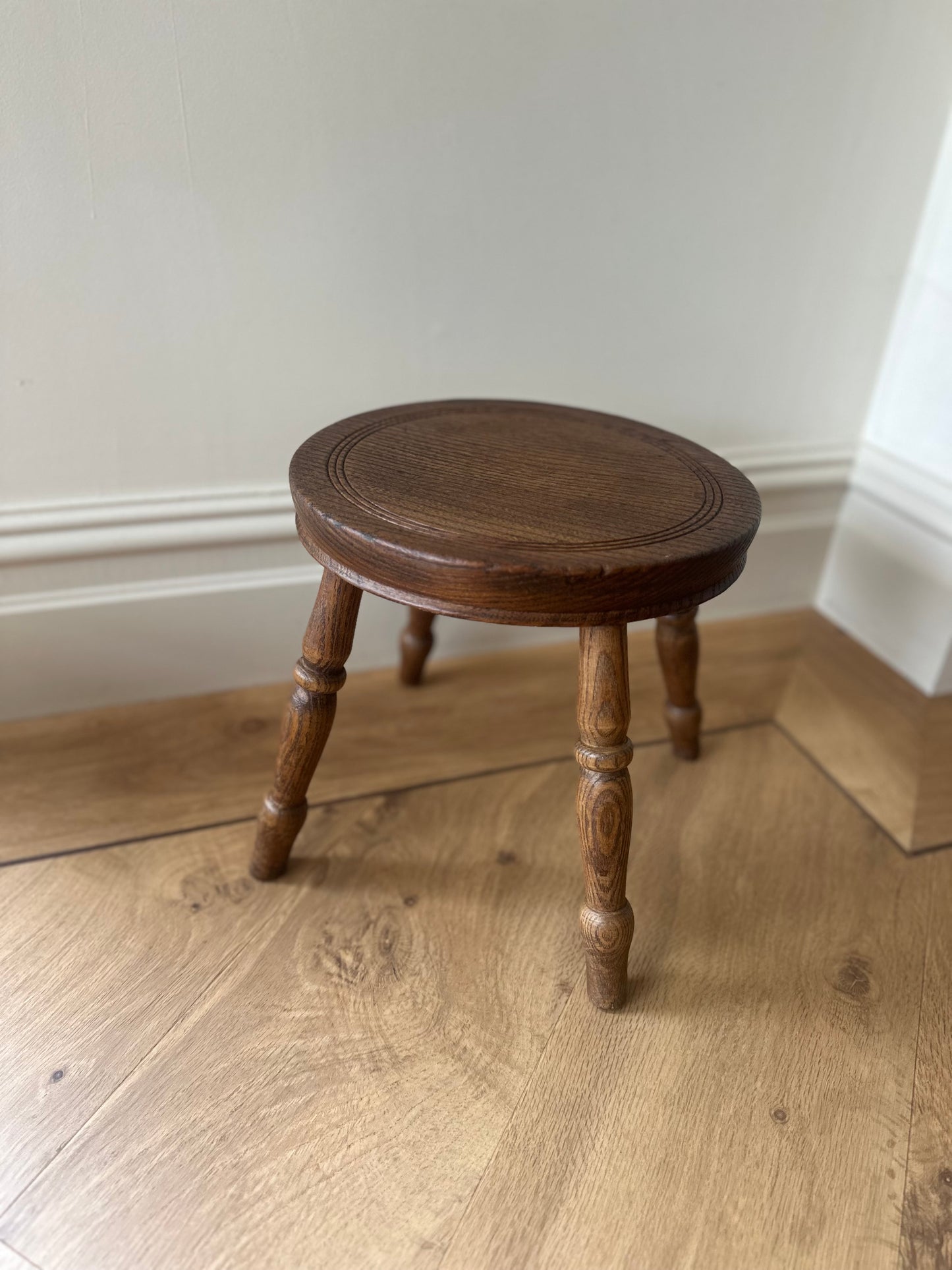 Vintage 4 legged milking stool