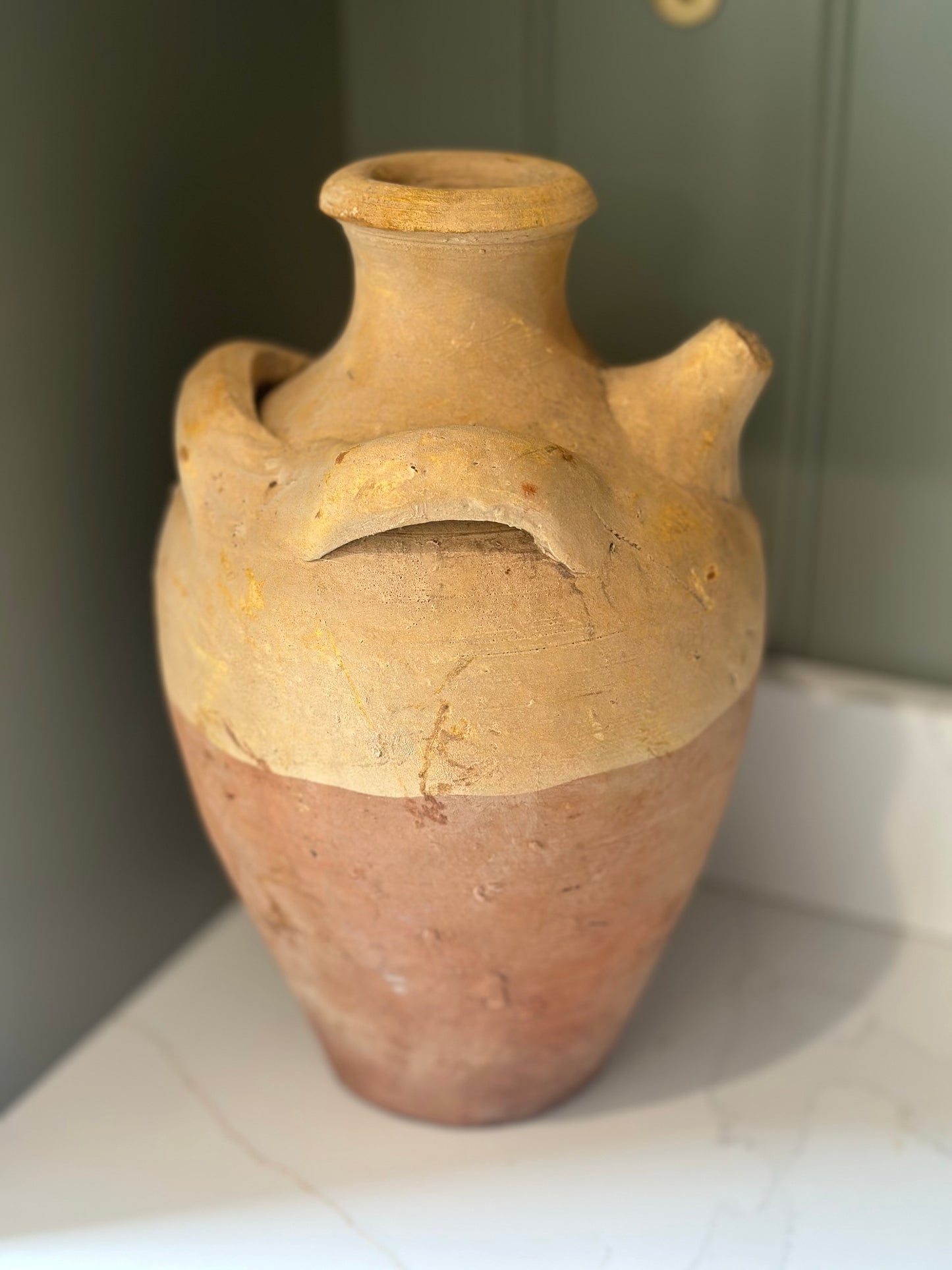 Turkish terracotta water jug