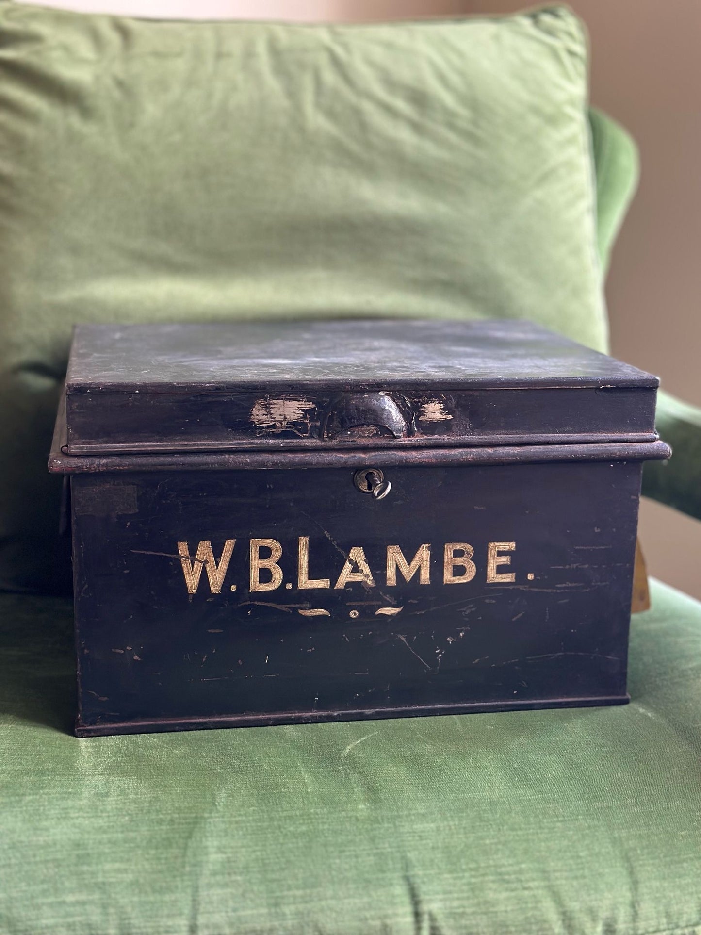 1930’s Barclays Bank safety deposit / document box