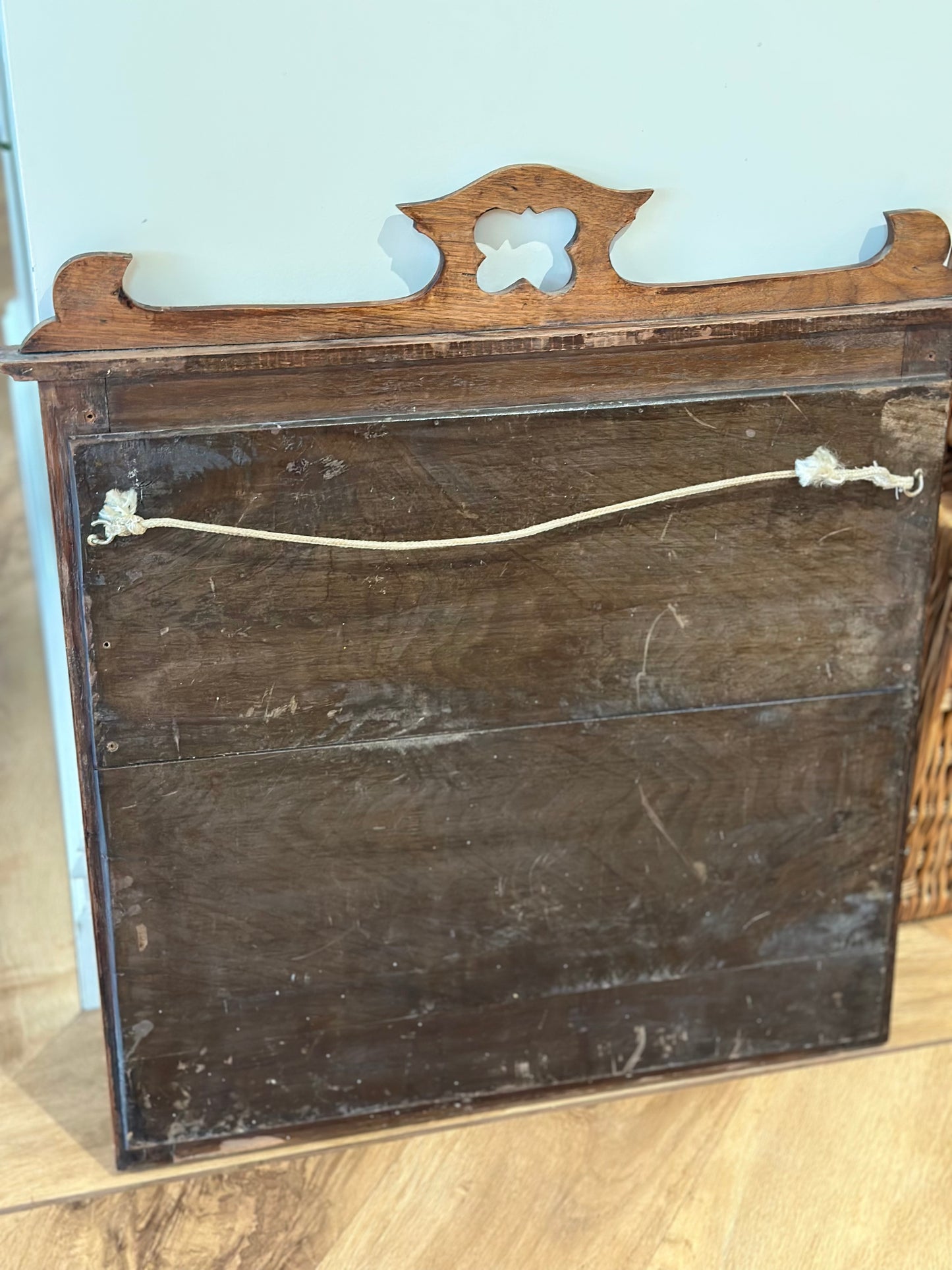 Antique hall mirror wood