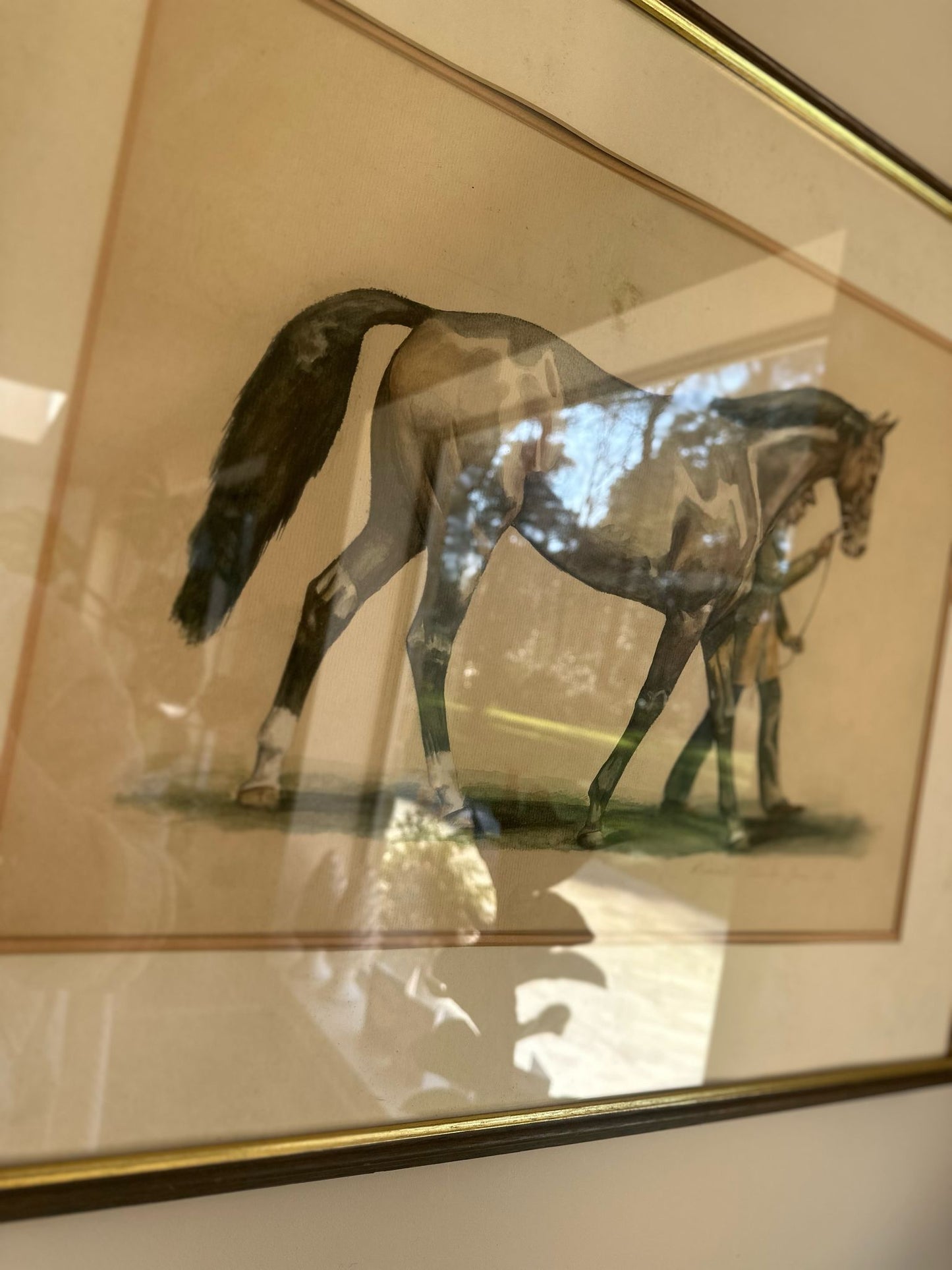 genuine water colour signed / dated / framed