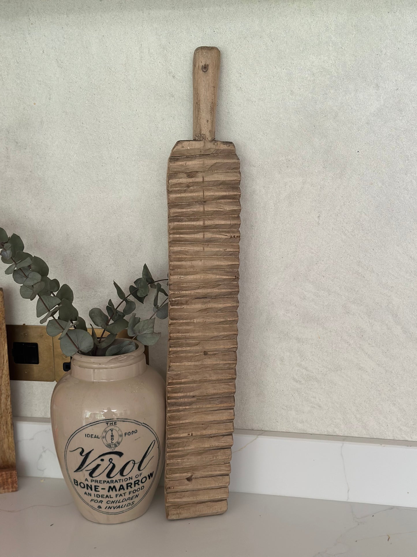 Vintage solid wood slim wash board