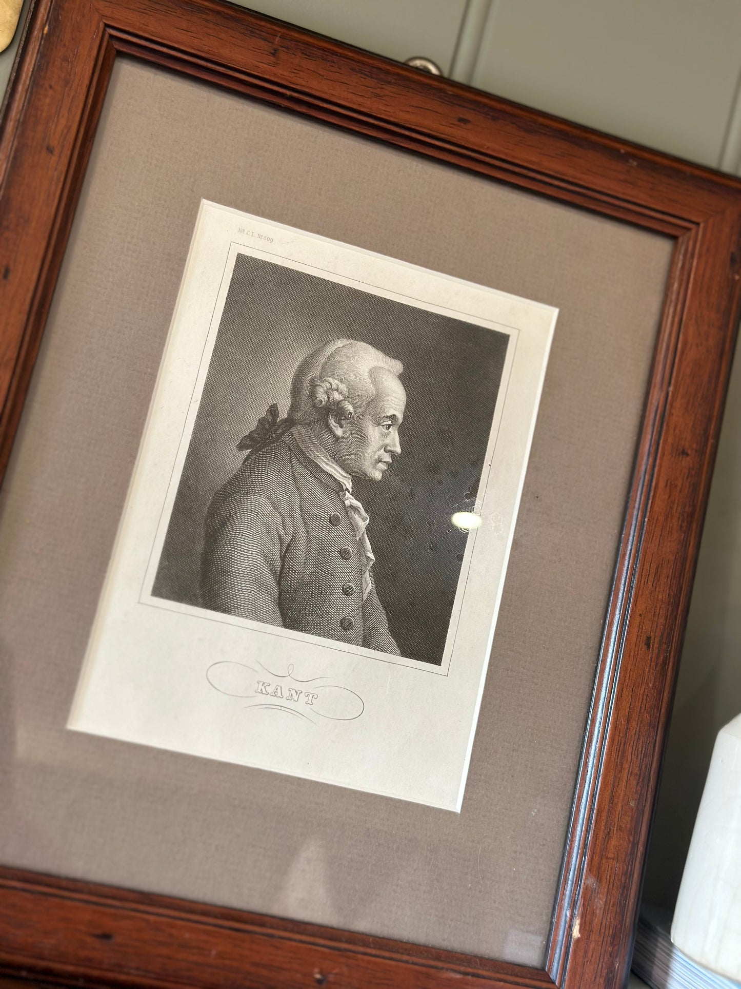 Vintage frames print of German philosopher Kant