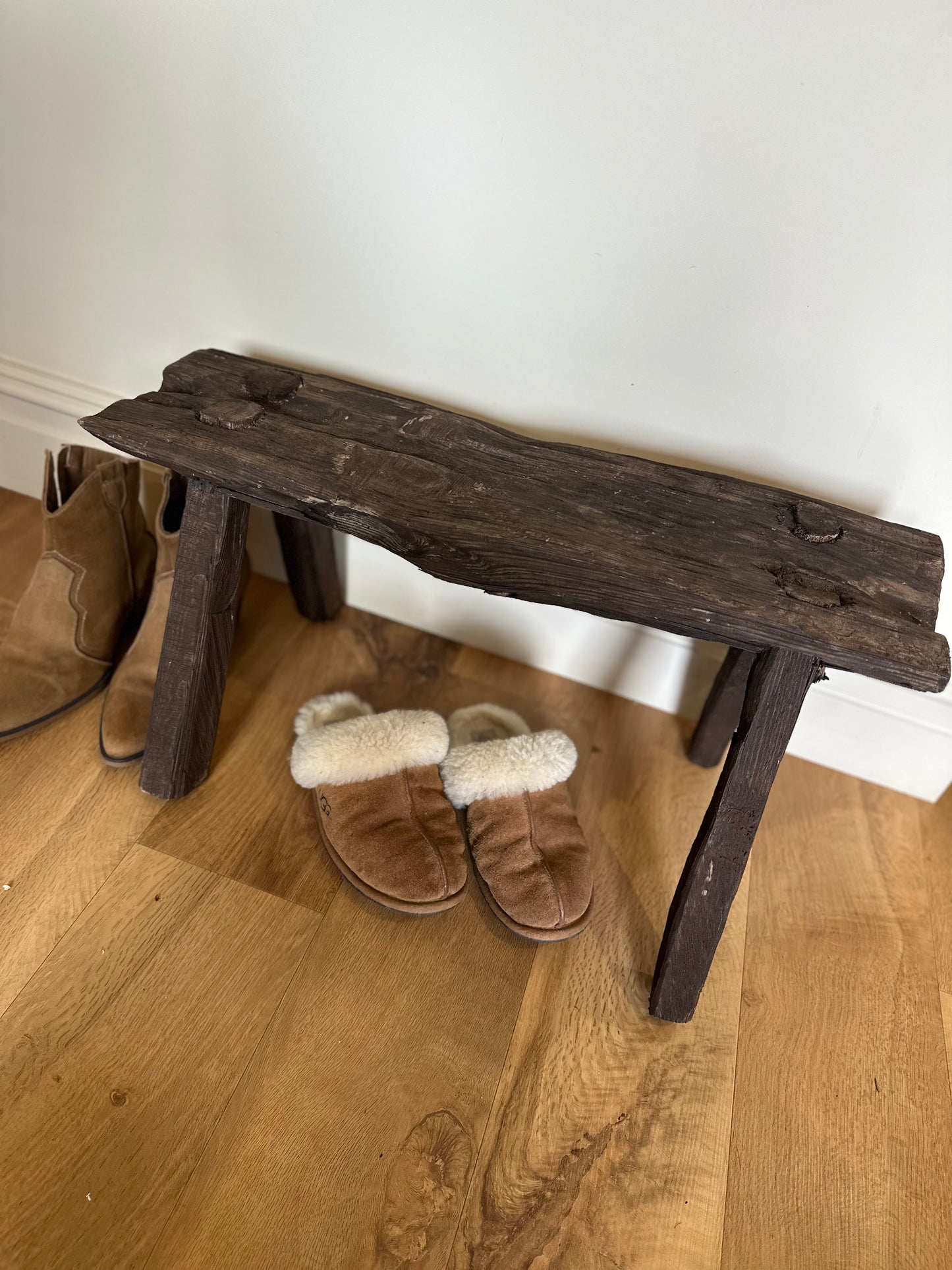 Vintage Irish wood bench
