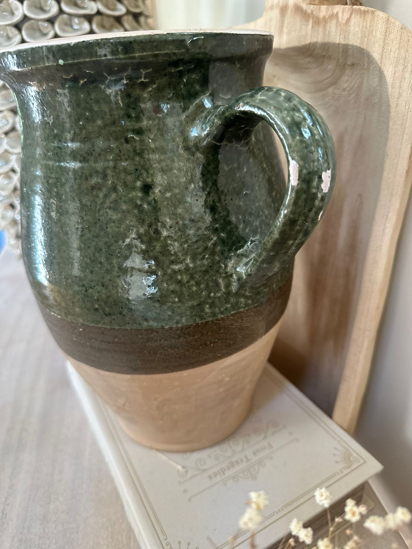 double handle olive jar large