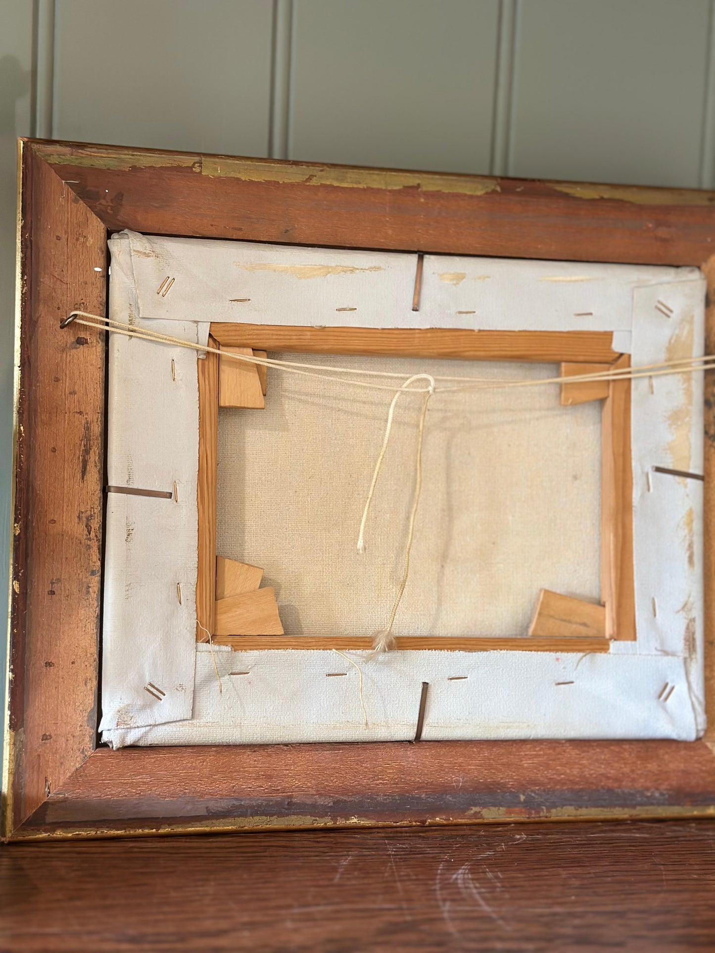 Floral oil - framed & signed vintage art
