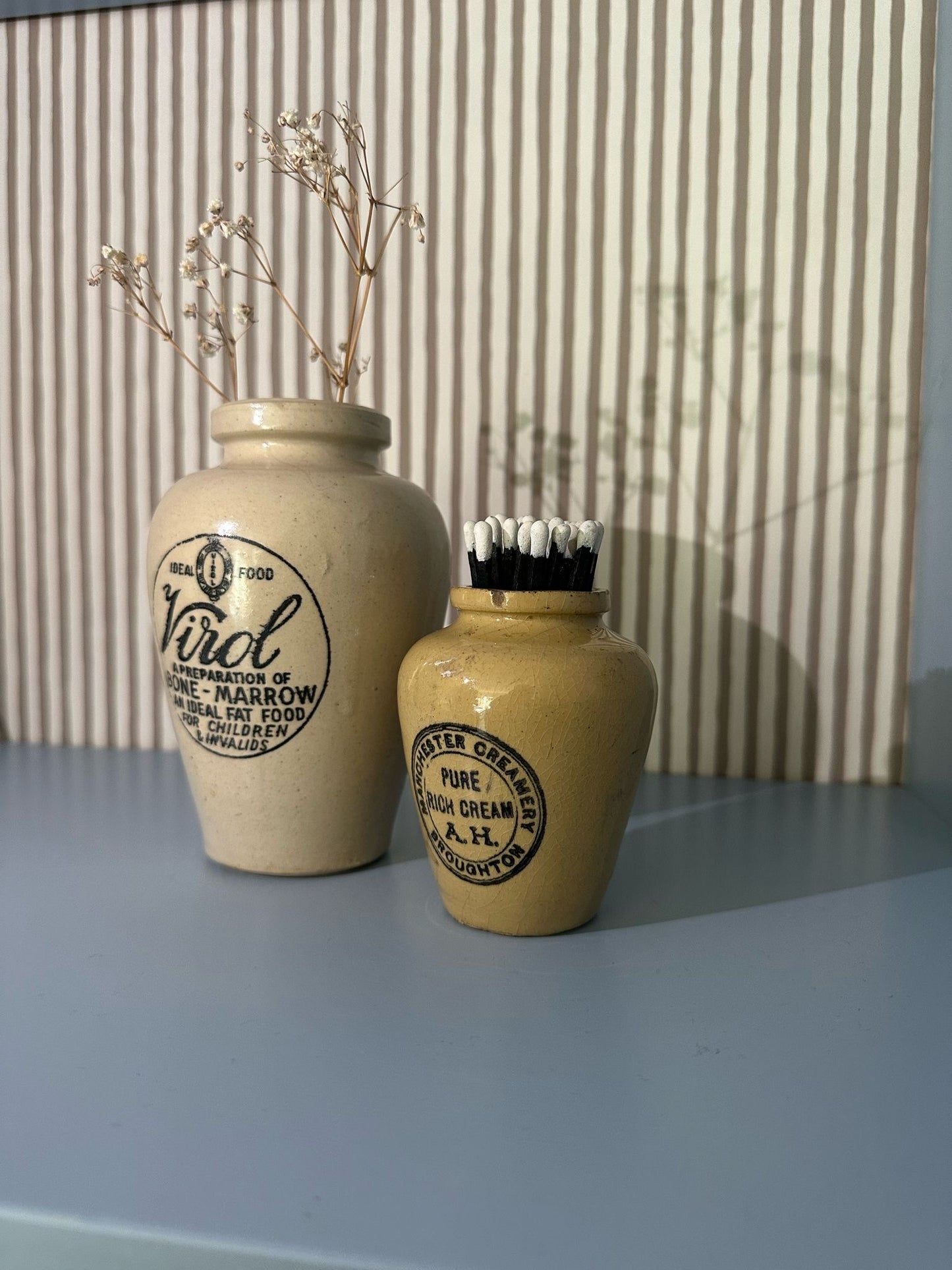 virol creamware styling jar cream vintage