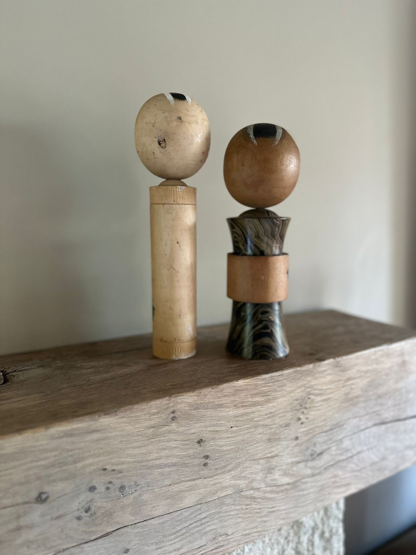 Vintage Japanese kokeshi dolls