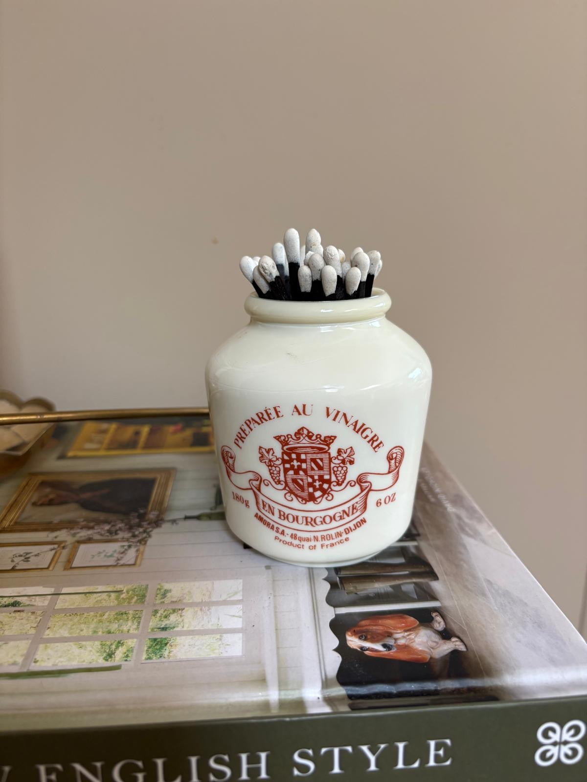 Vintage mustard jar