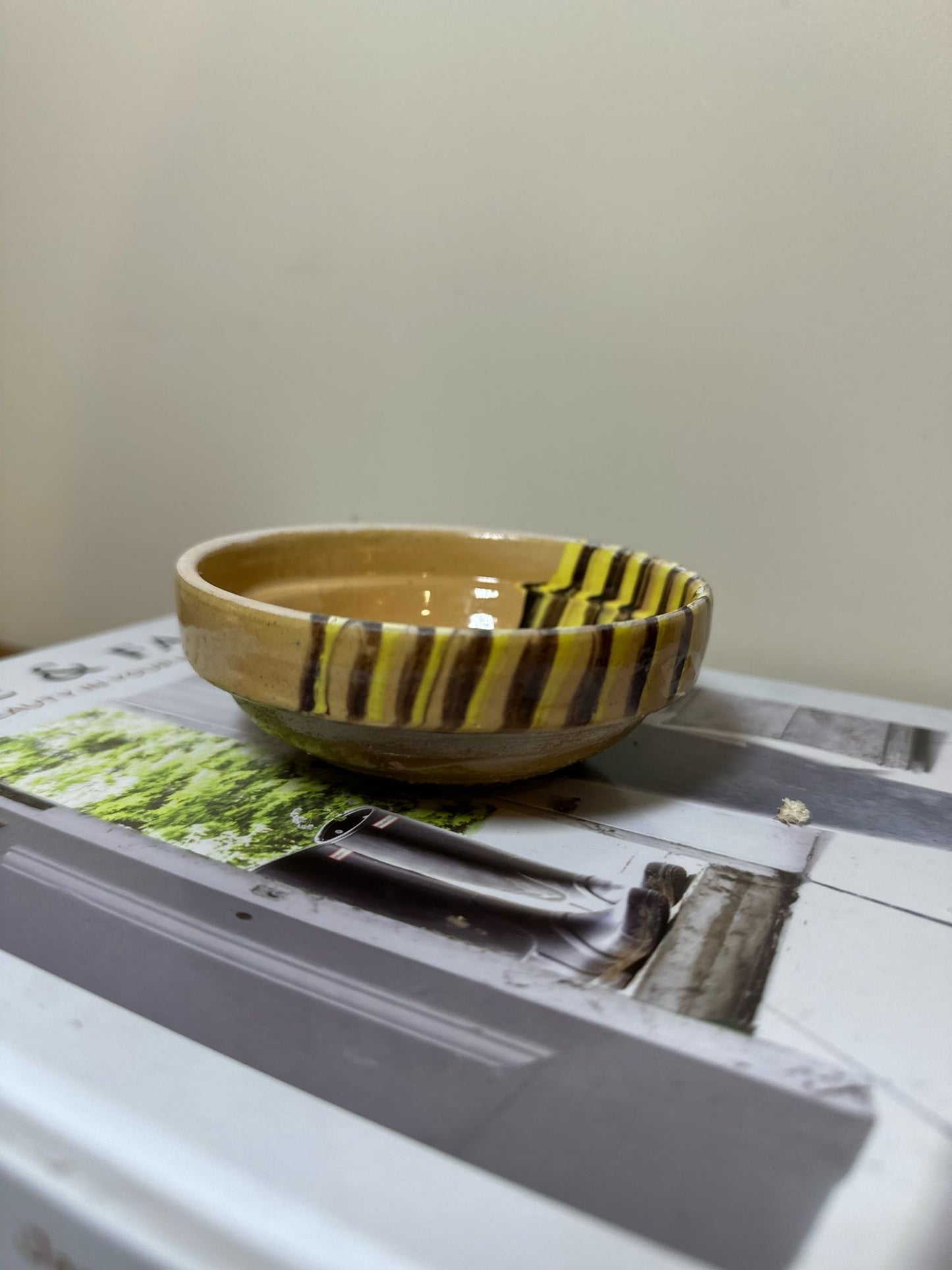Romanian folk art trinket dish nibble dish