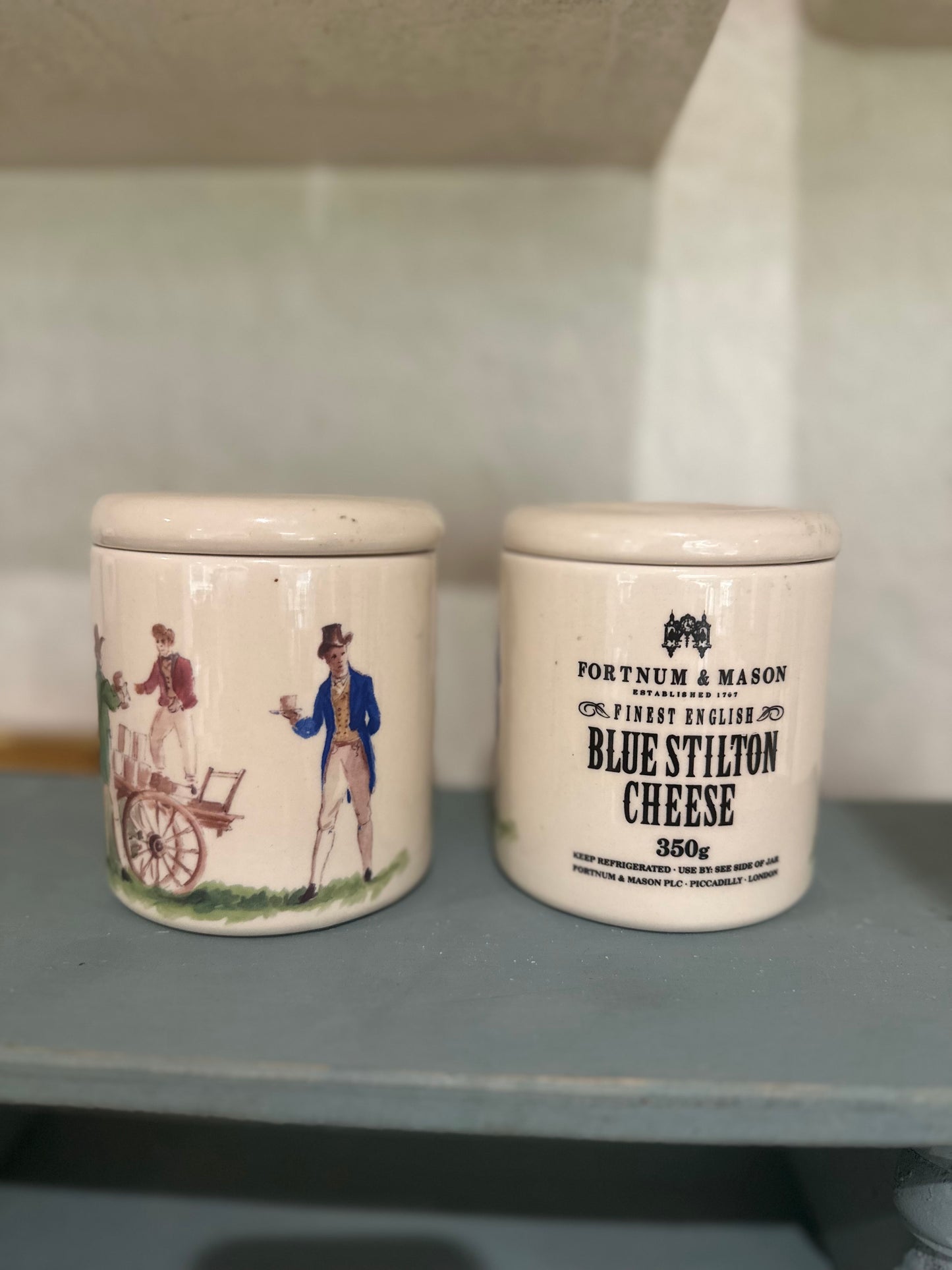Rare vintage fortnum & mason lidded jars