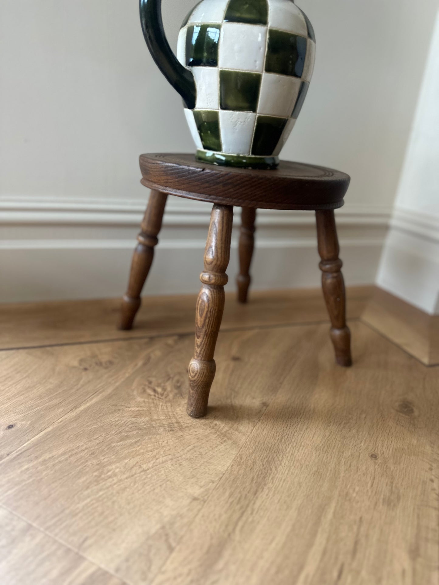 Vintage 4 legged milking stool