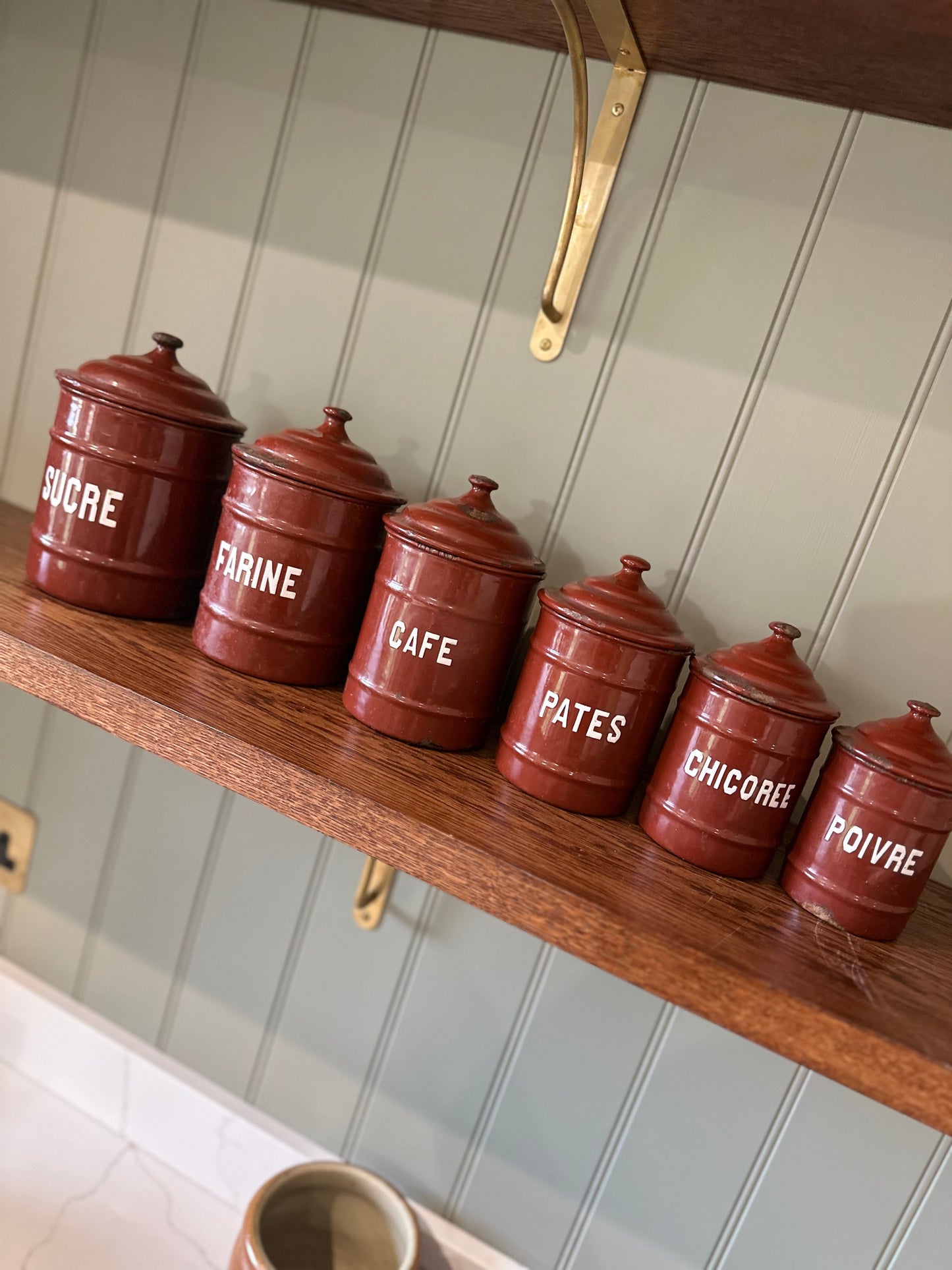 French container set kitchen vintage