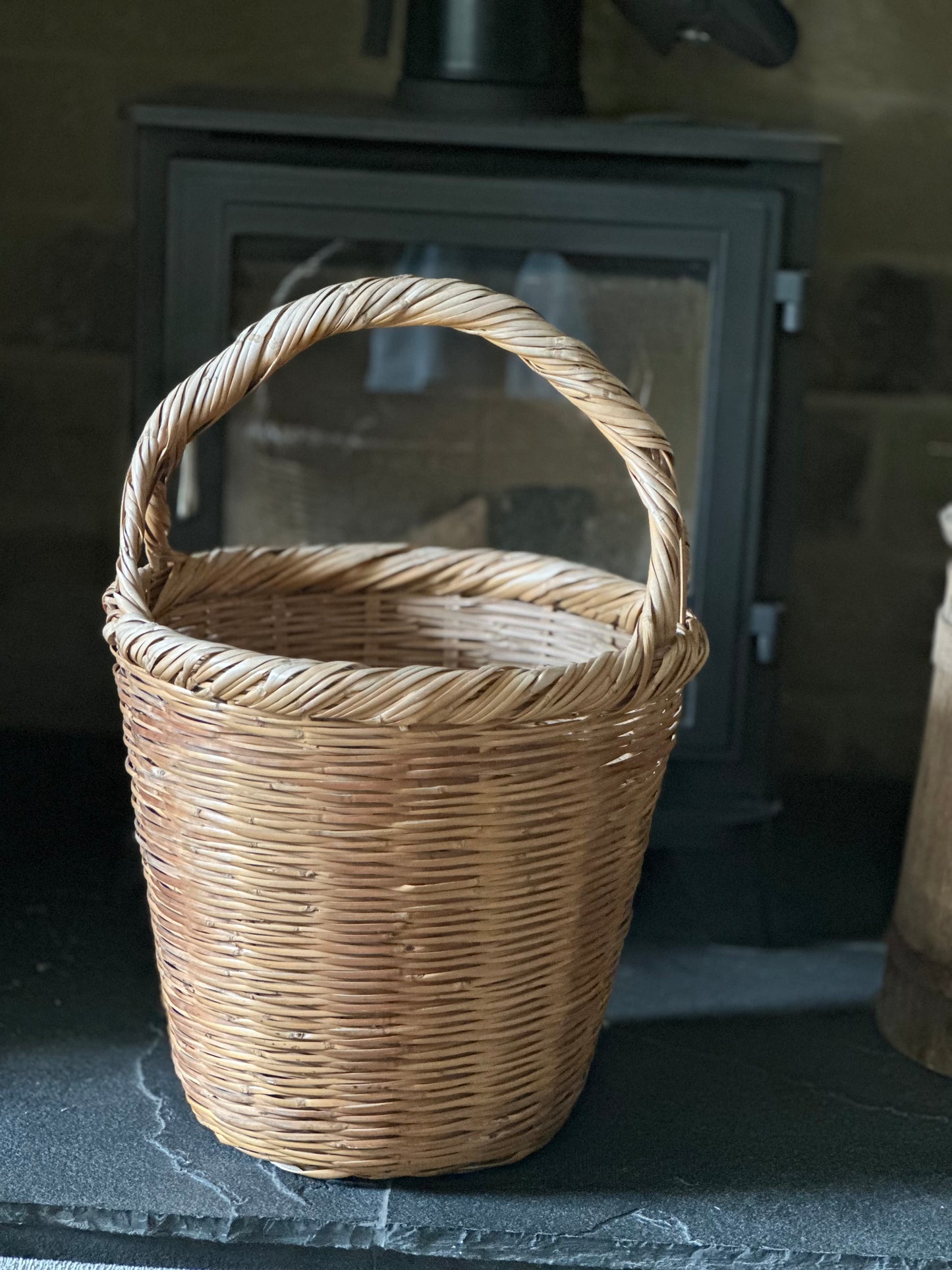Large log / laundry basket vintage