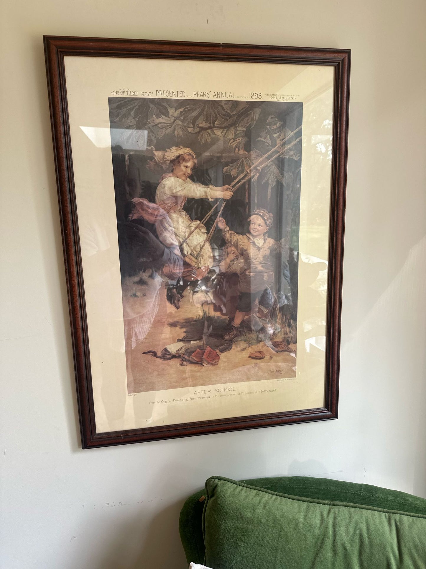 pears soap advertising poster print framed vintage