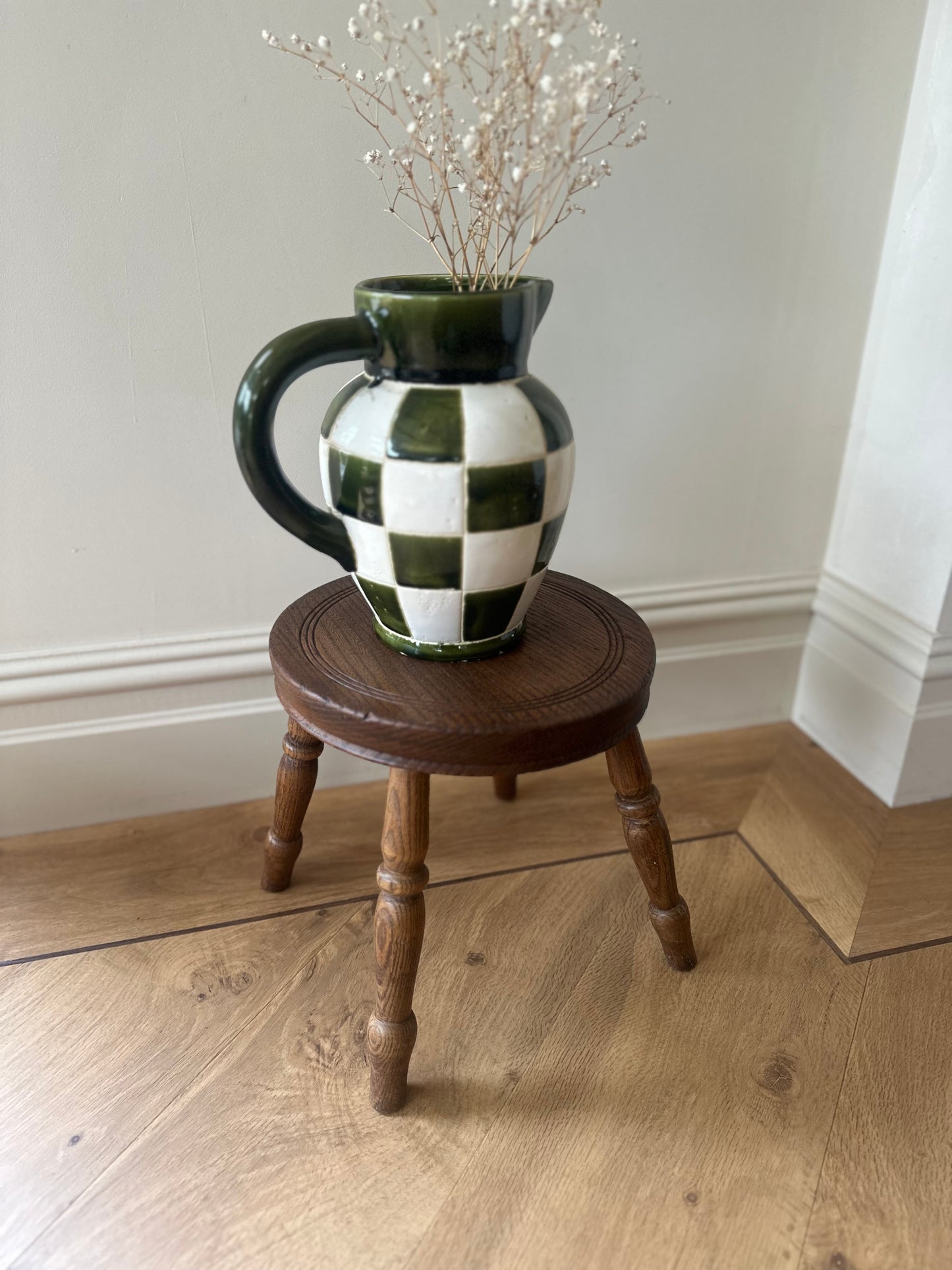 Vintage 4 legged milking stool