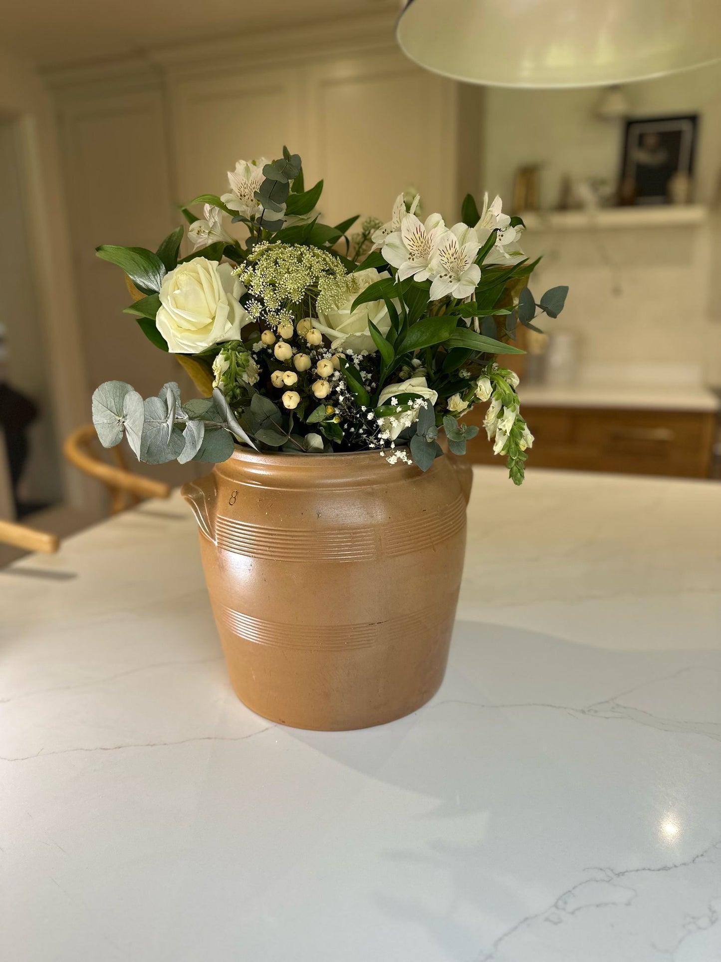 vintage vase huge confit pot handles & lid