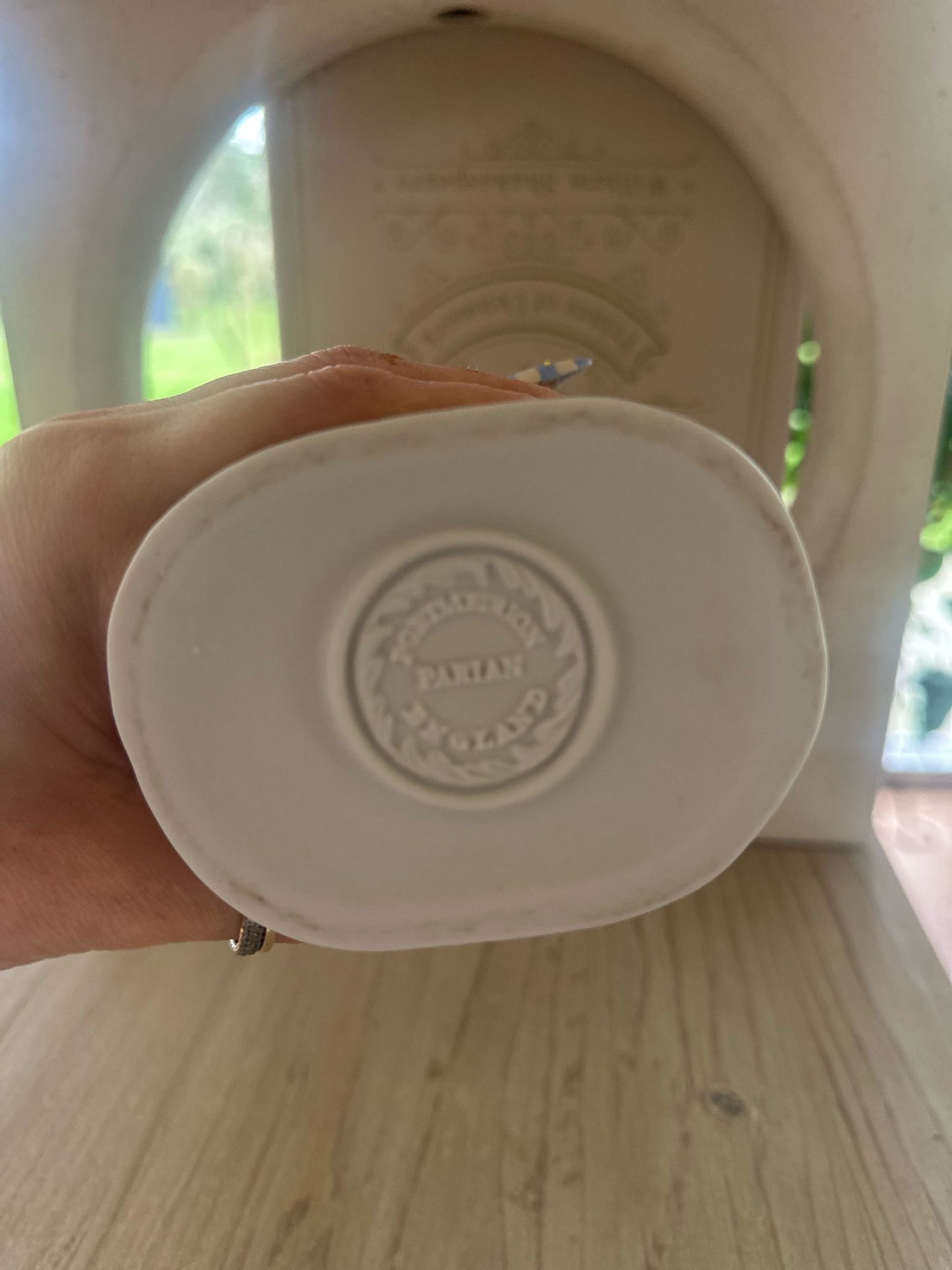 Portmeirion Parian Ware Swan Vase immaculate