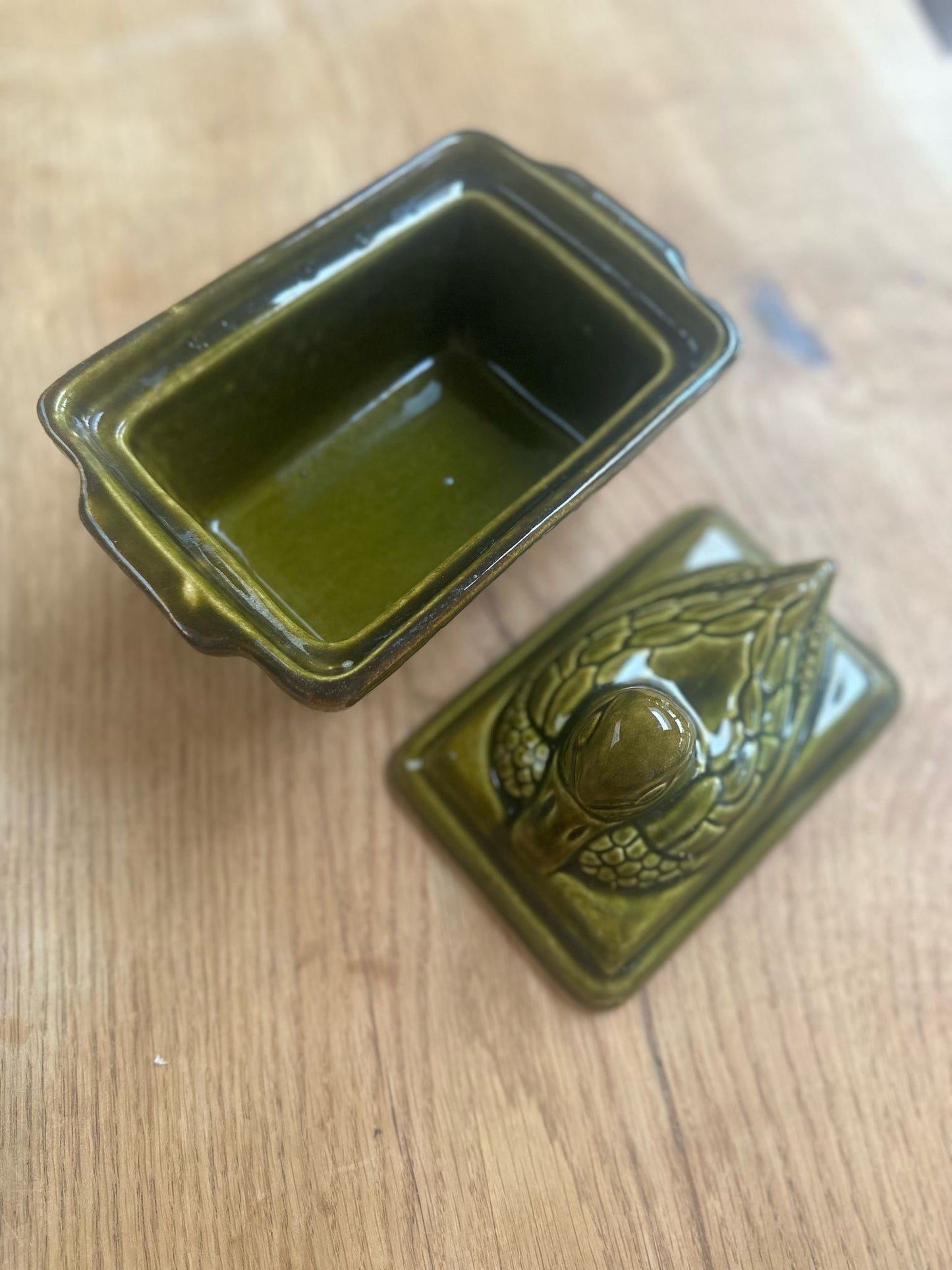 French studio pottery π¦ butter pate dish vintage