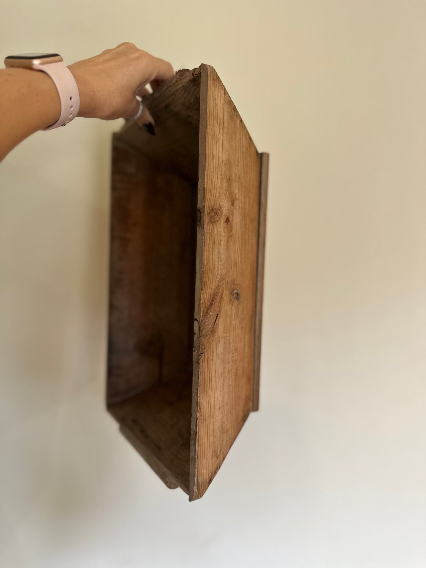 French trug - large wooden vintage with handles
