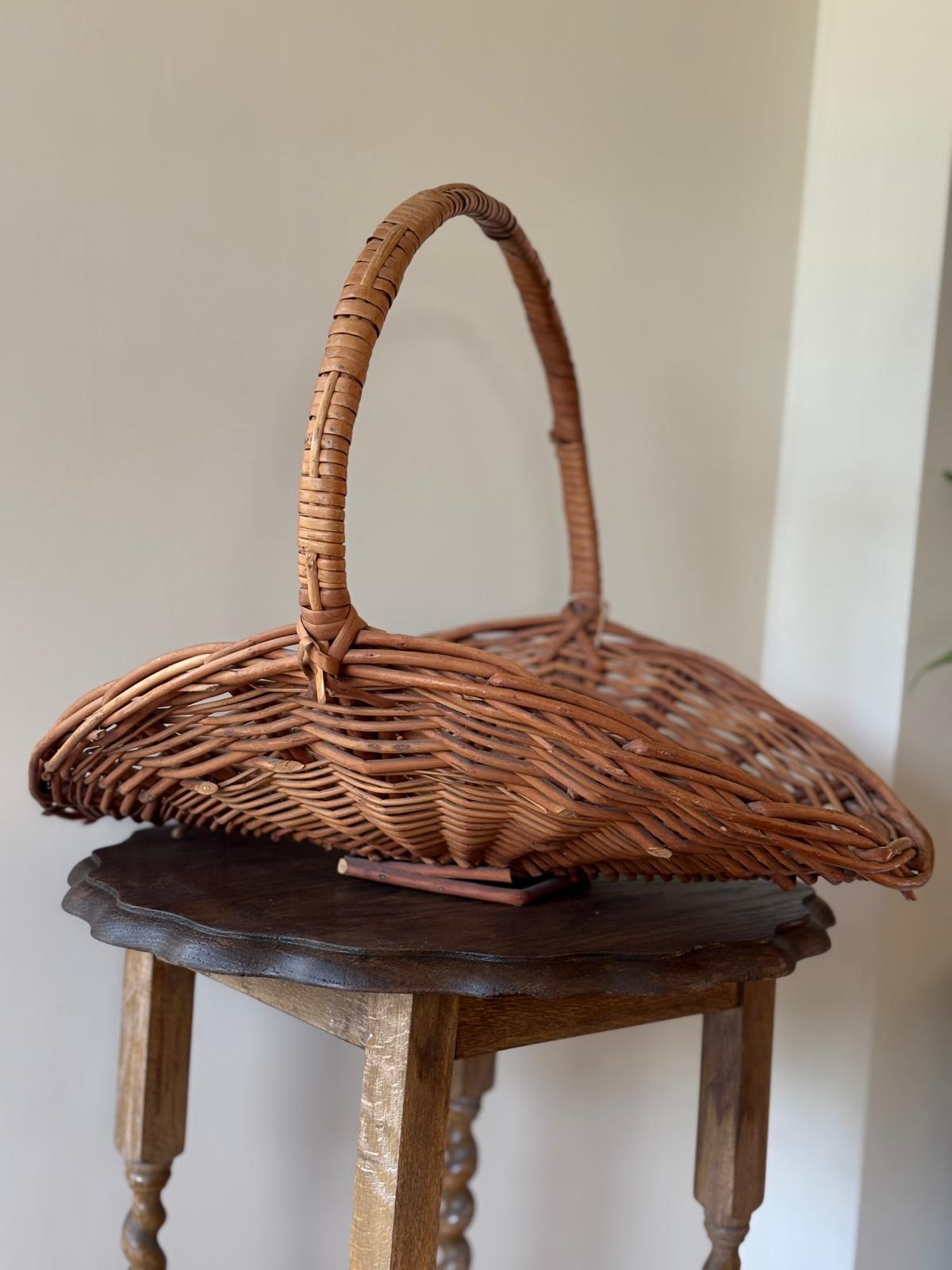 Flower trug forage basket vintage large