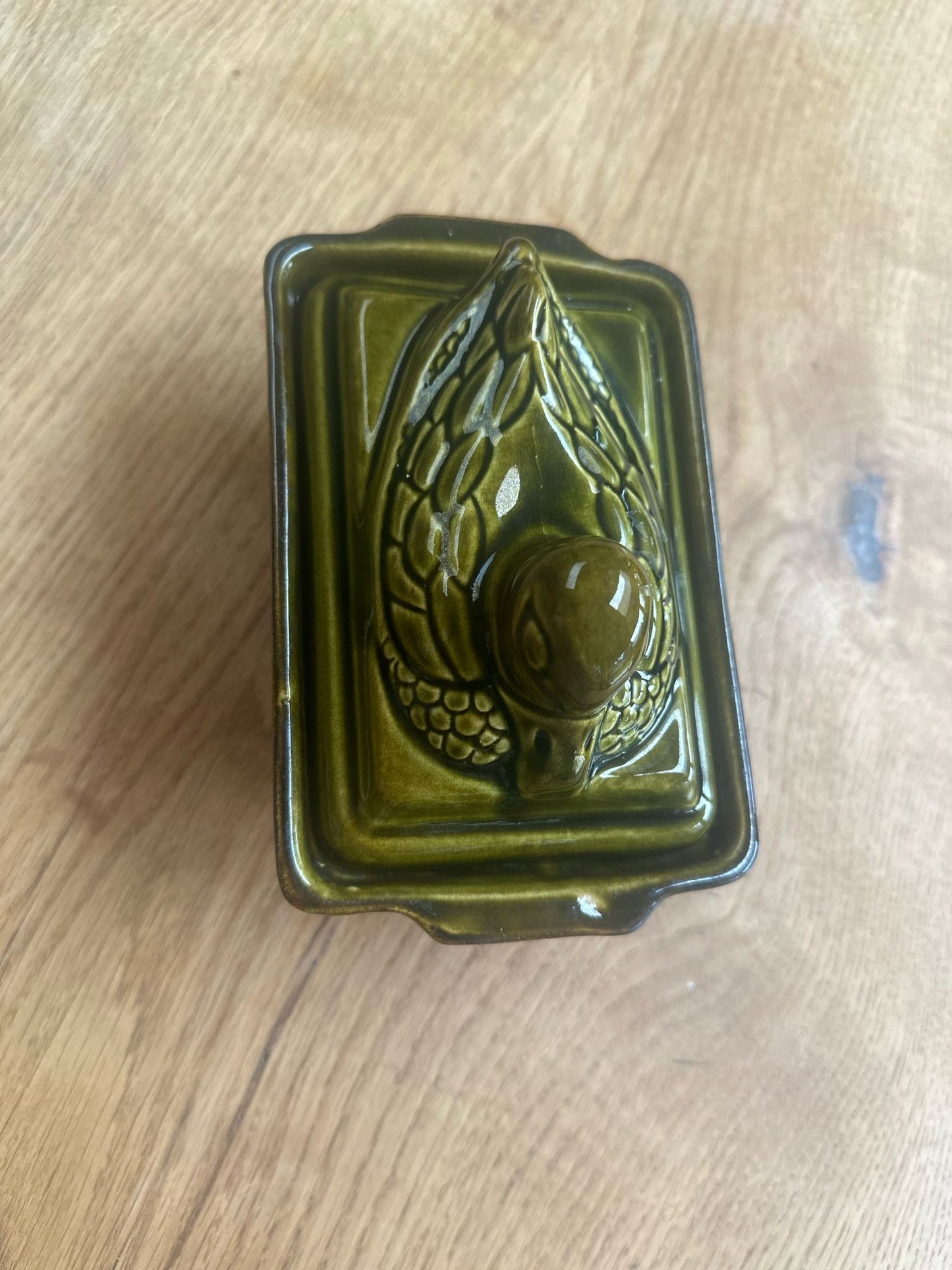 French studio pottery π¦ butter pate dish vintage