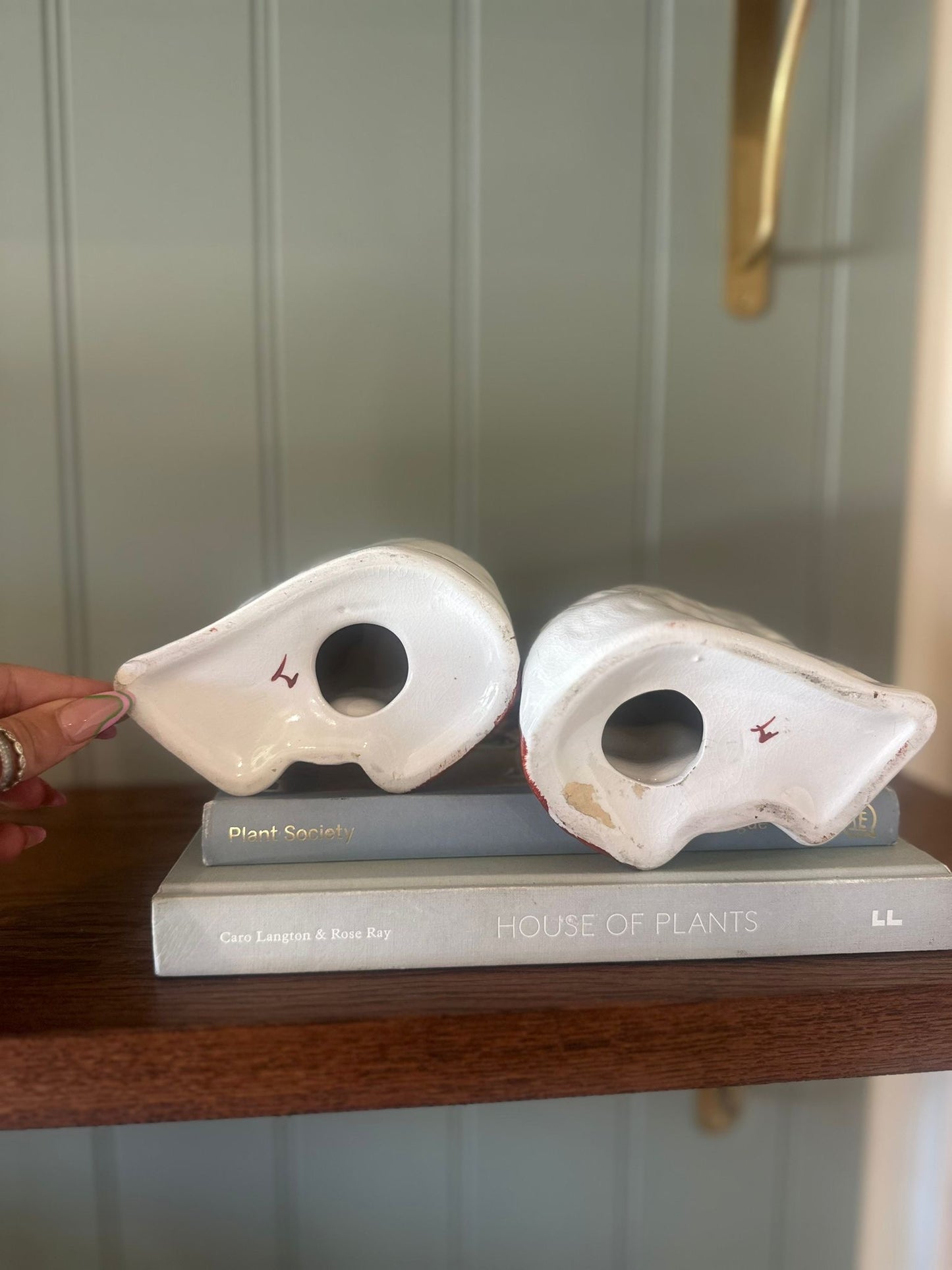vintage Stafford style wally dogs pair