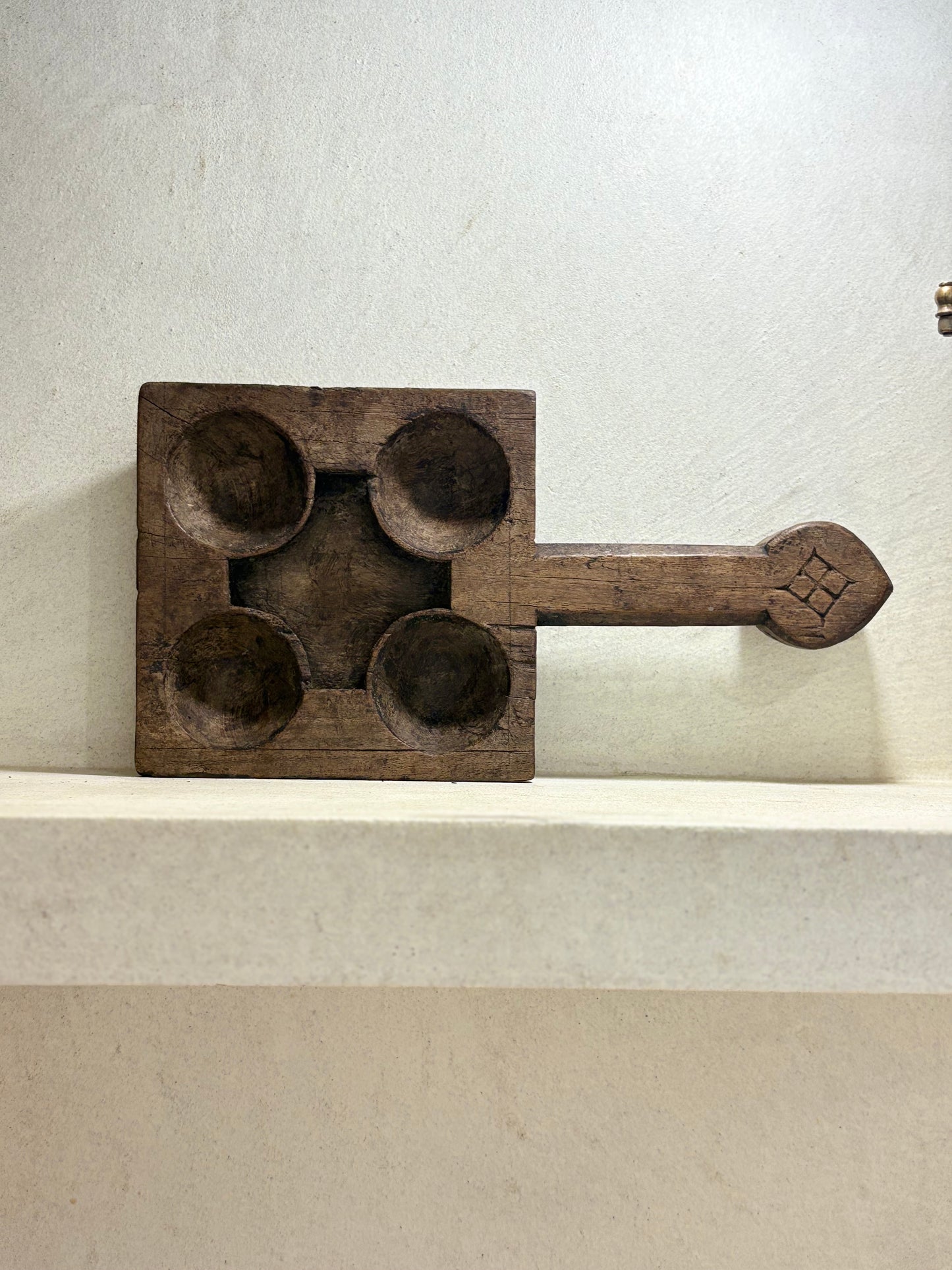 Indian massala dish scoop wooden