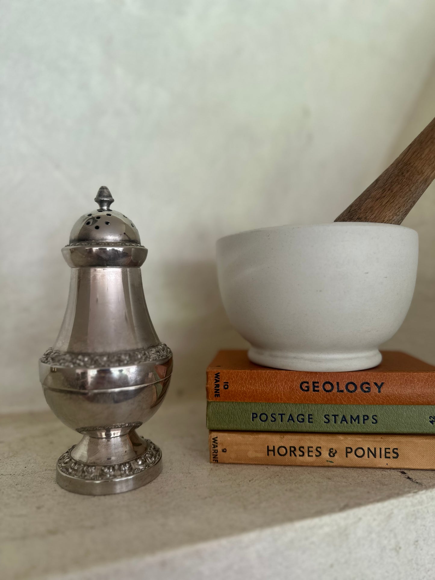Vintage silver plated salt sugar shaker