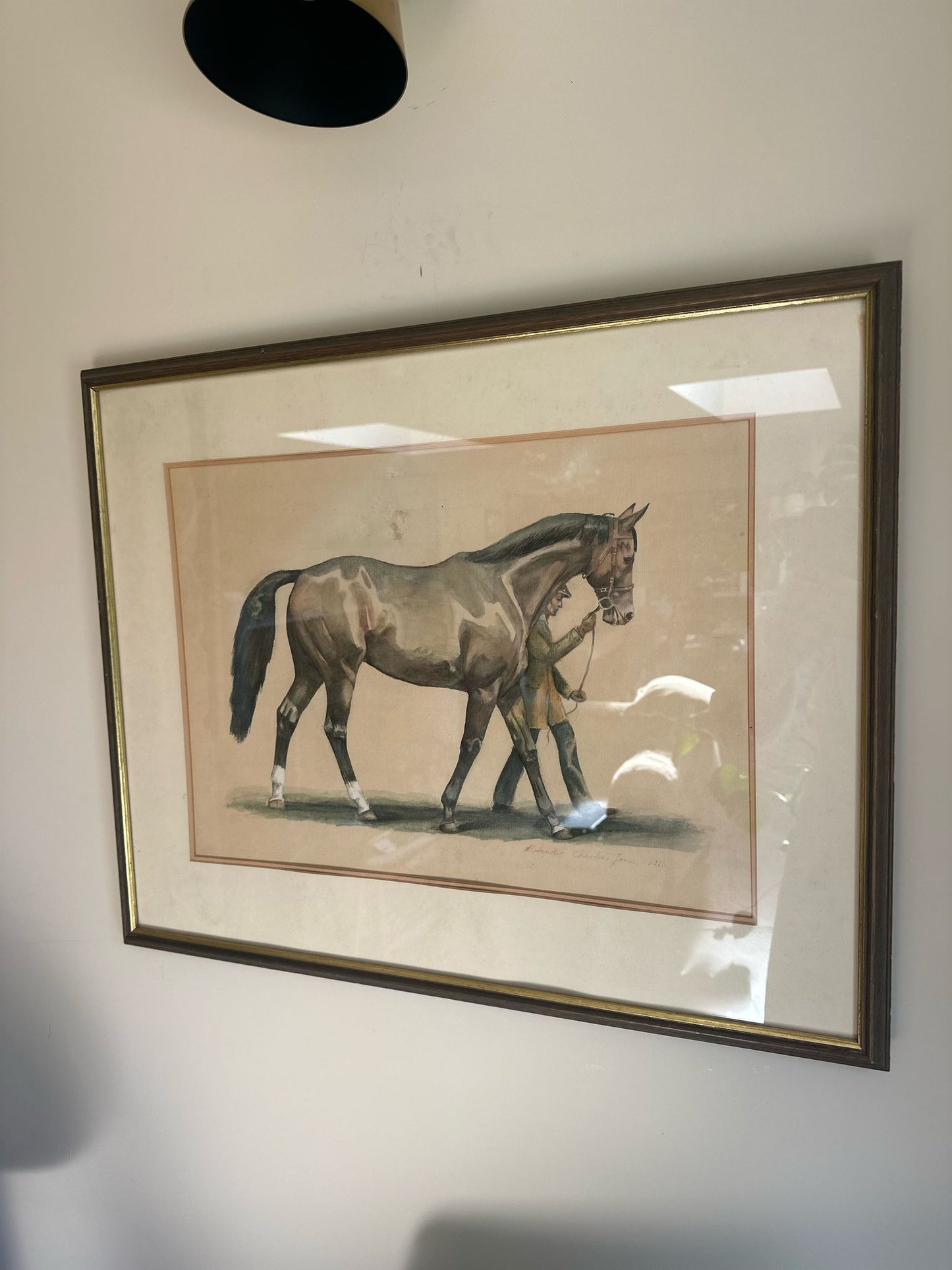 genuine water colour signed / dated / framed