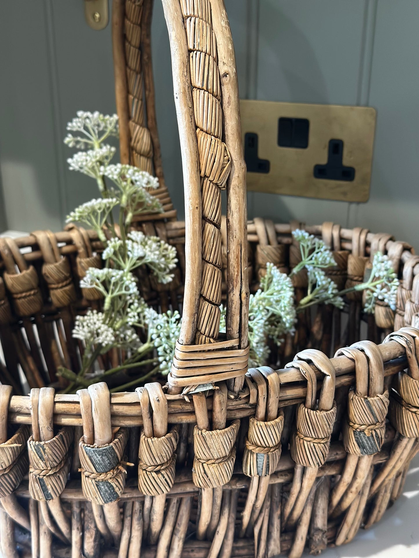 Unusual vintage shopping basket