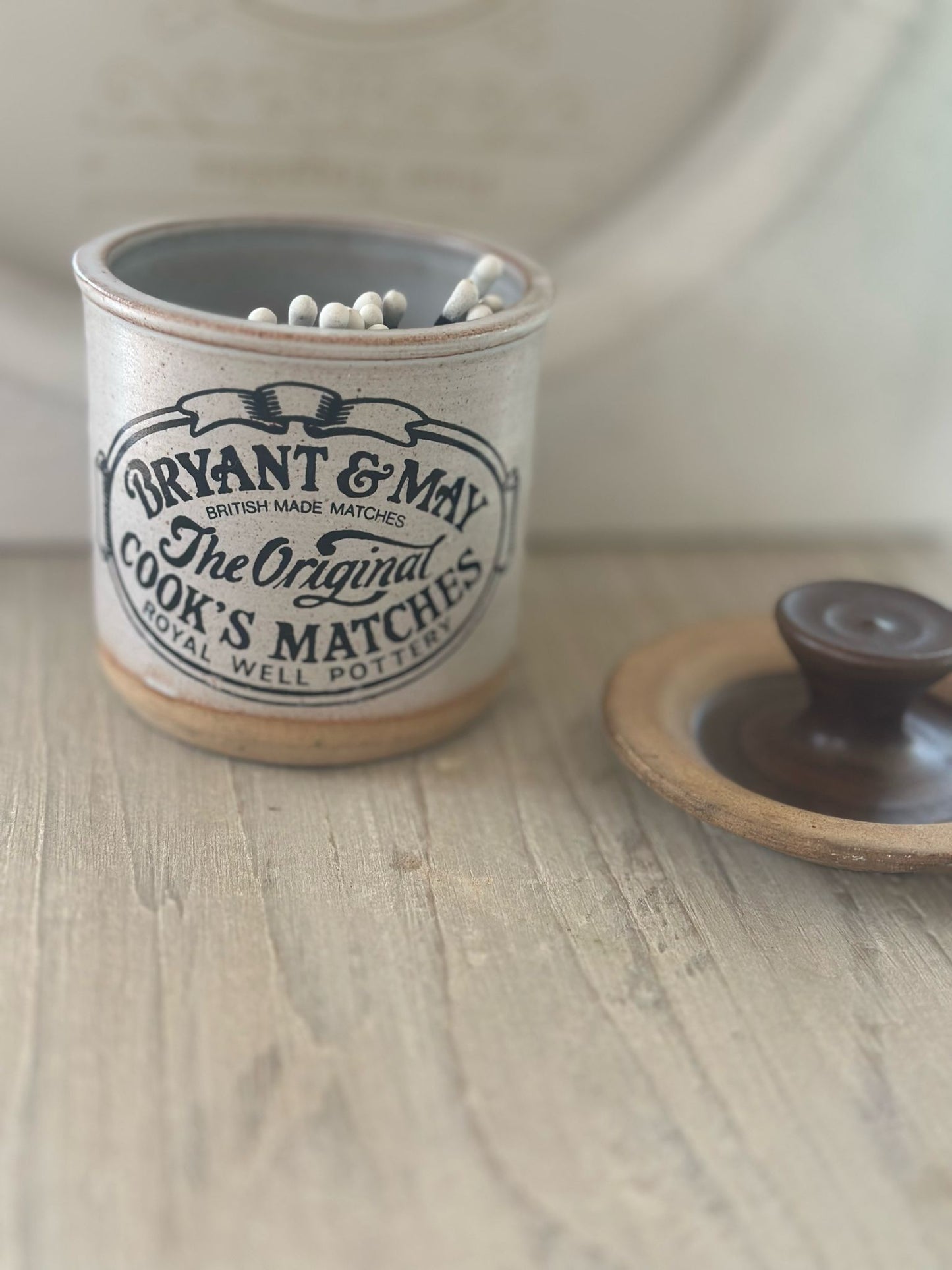 cooks matches vintage advertising pot with lid