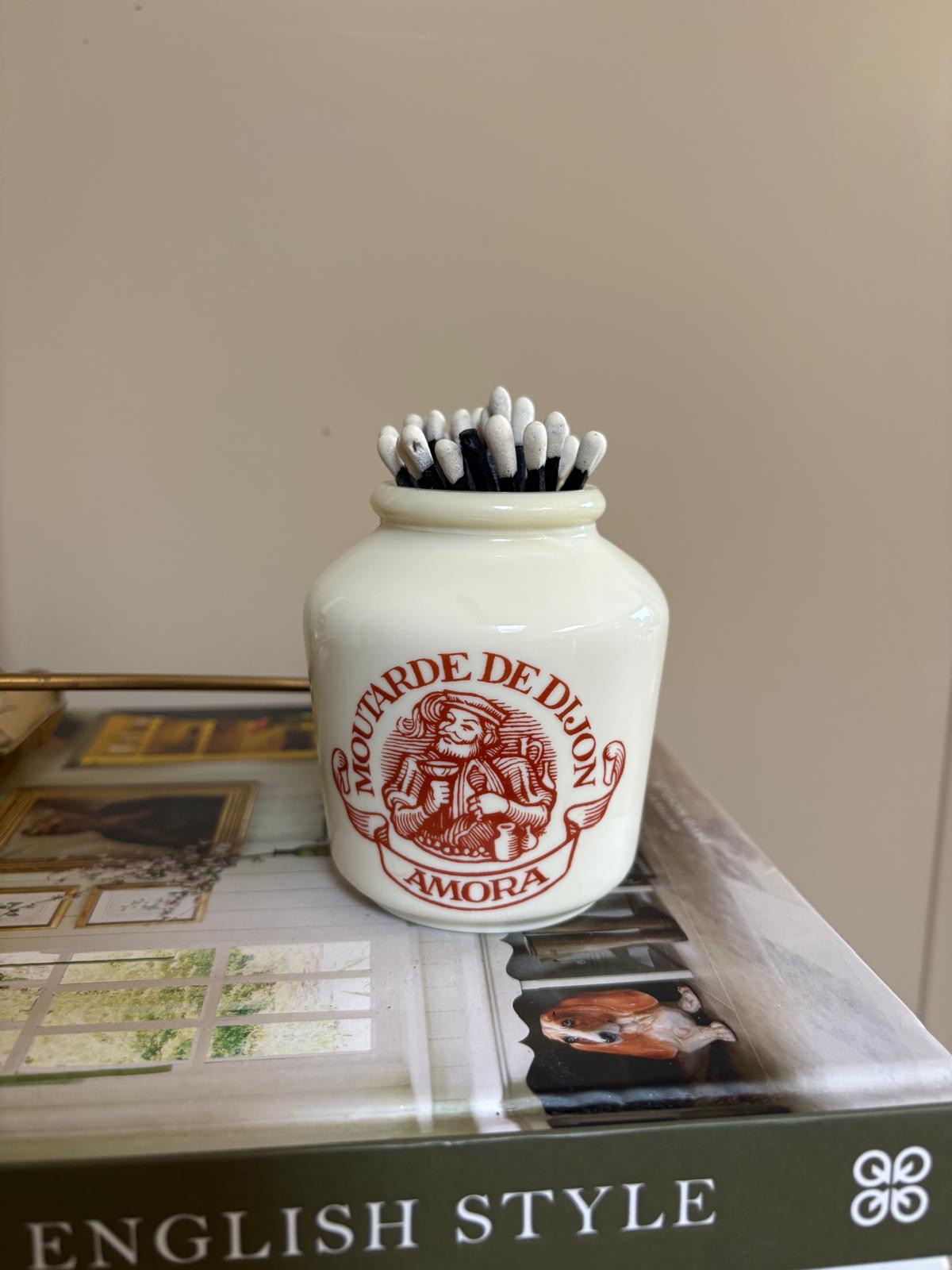 Vintage mustard jar
