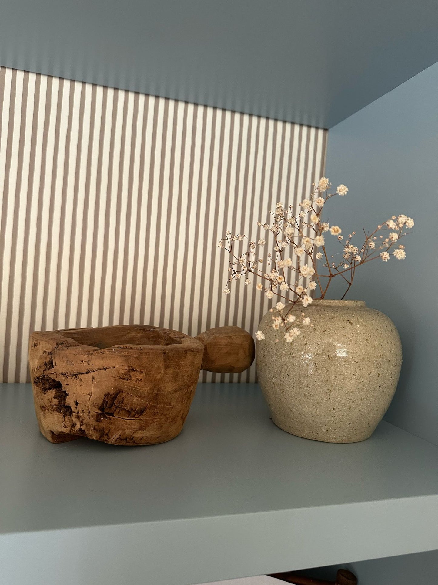 medium ginger jar neutral vintage