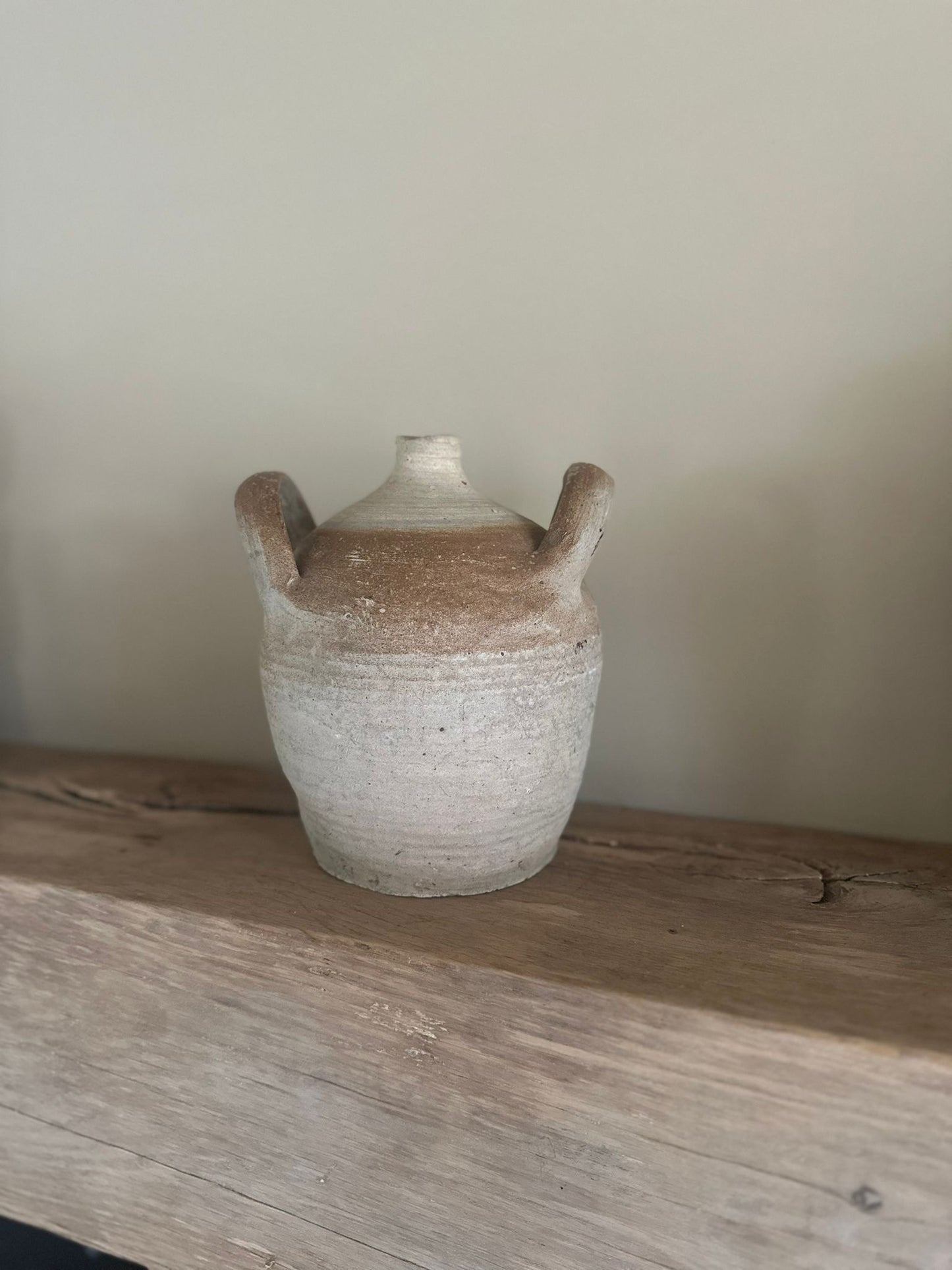 Vintage French olive pot