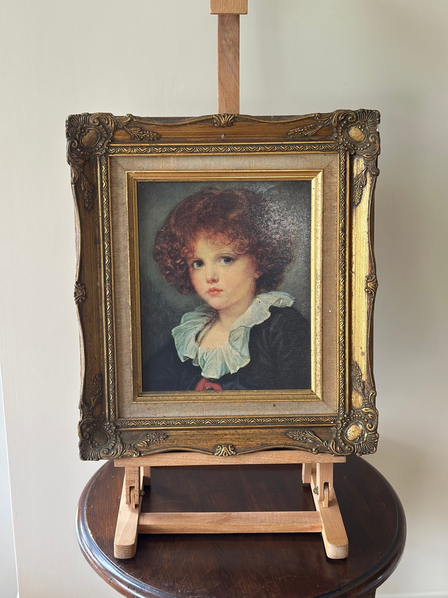 Ginger curls - vintage wall art