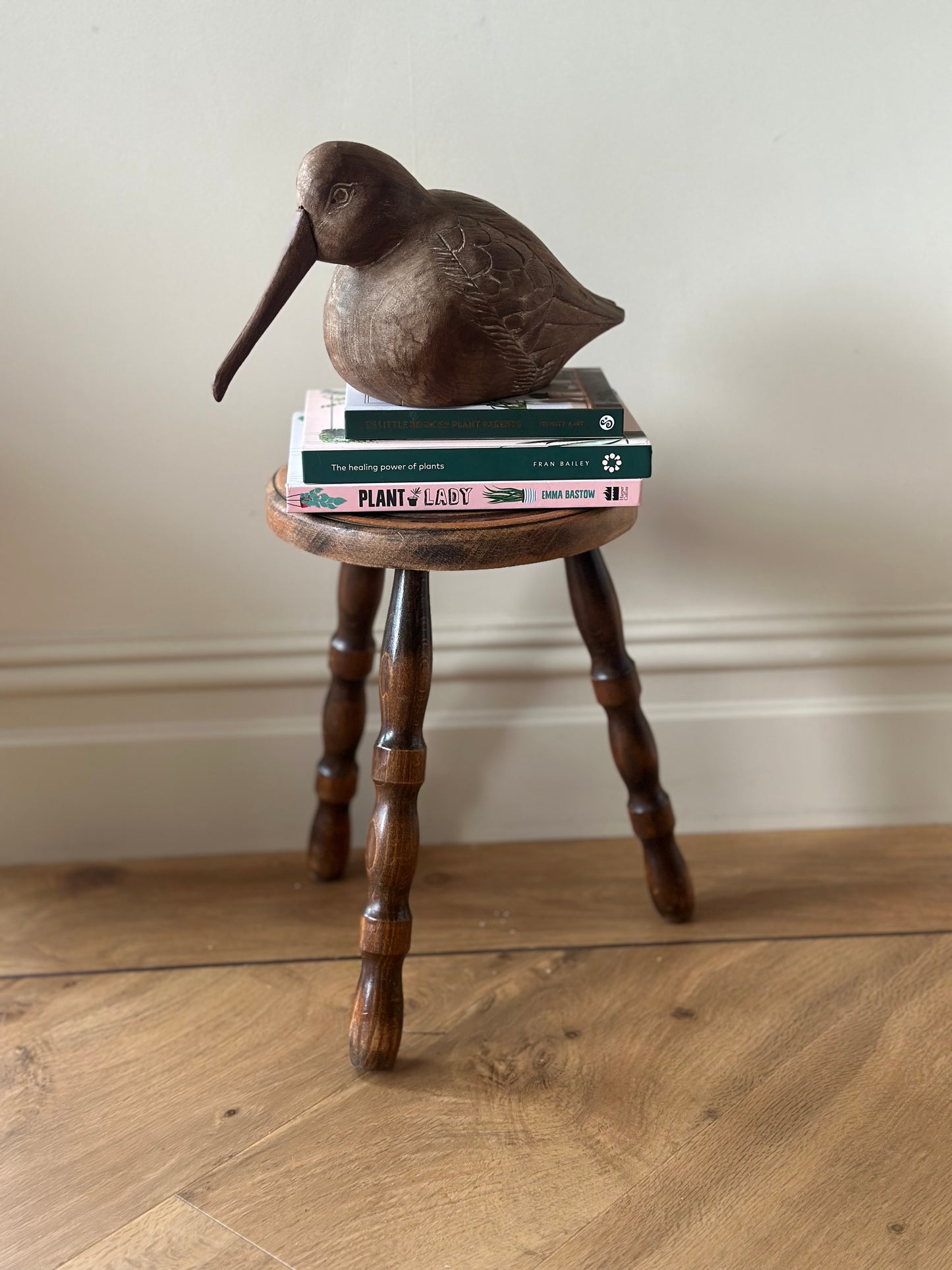 Vintage French bobbin leg stool